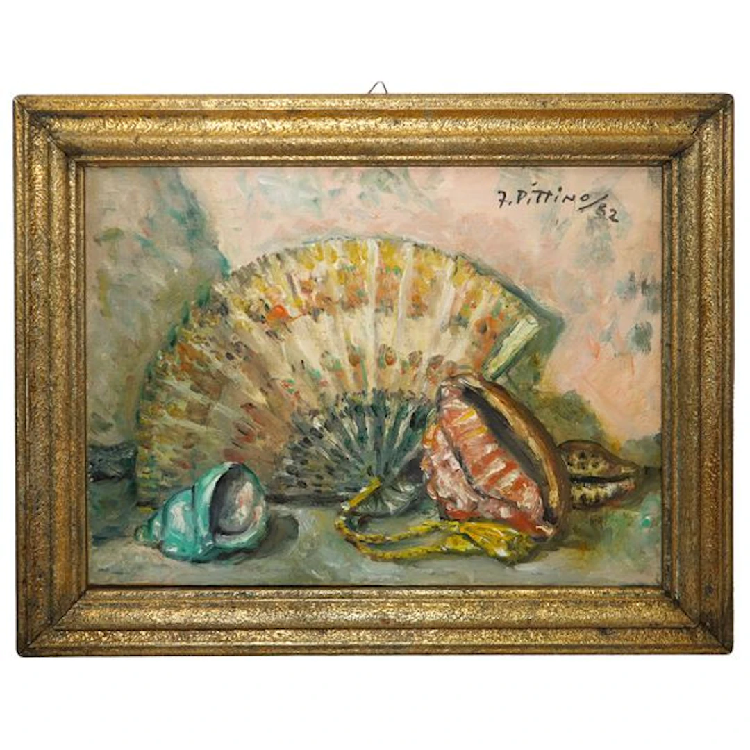 Conchiglie e ventaglio, 1982 - Fred Pittino © (Dogna, 1906 - Udine, 1991)