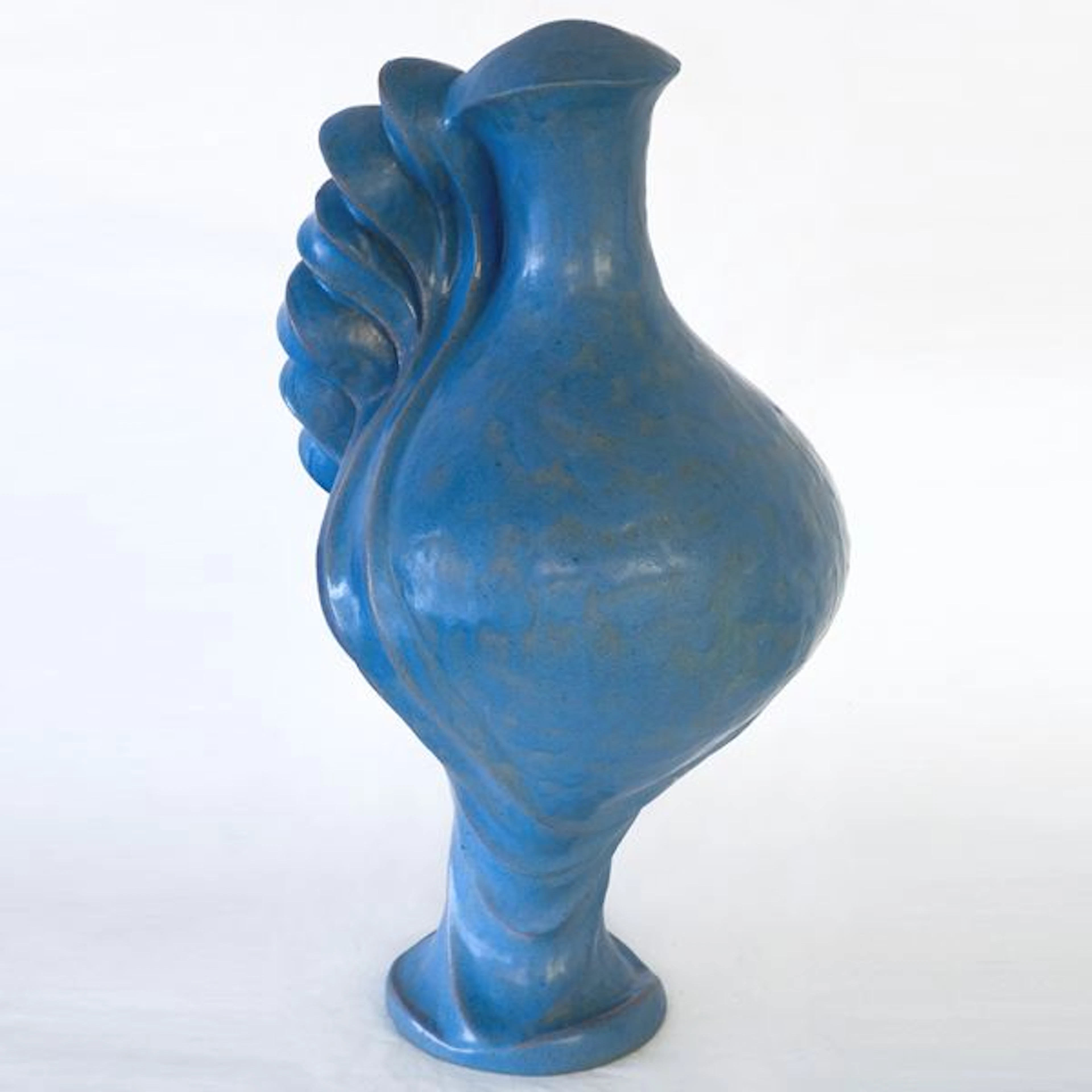 Vaso blu - Giulio Busti (Deruta, 1945)