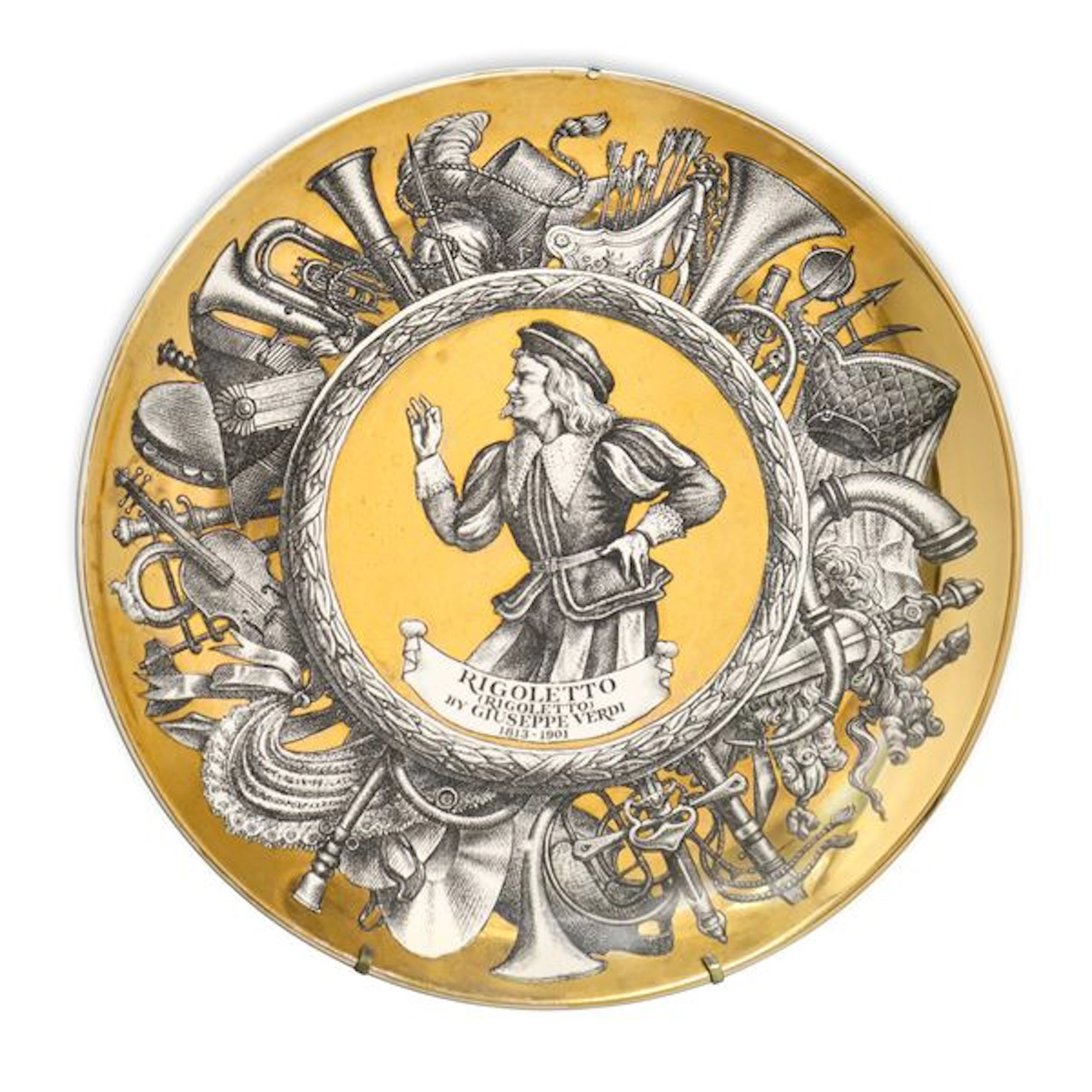 Piatto ornamentale della serie Melodramma raffigurante Rigoletto -