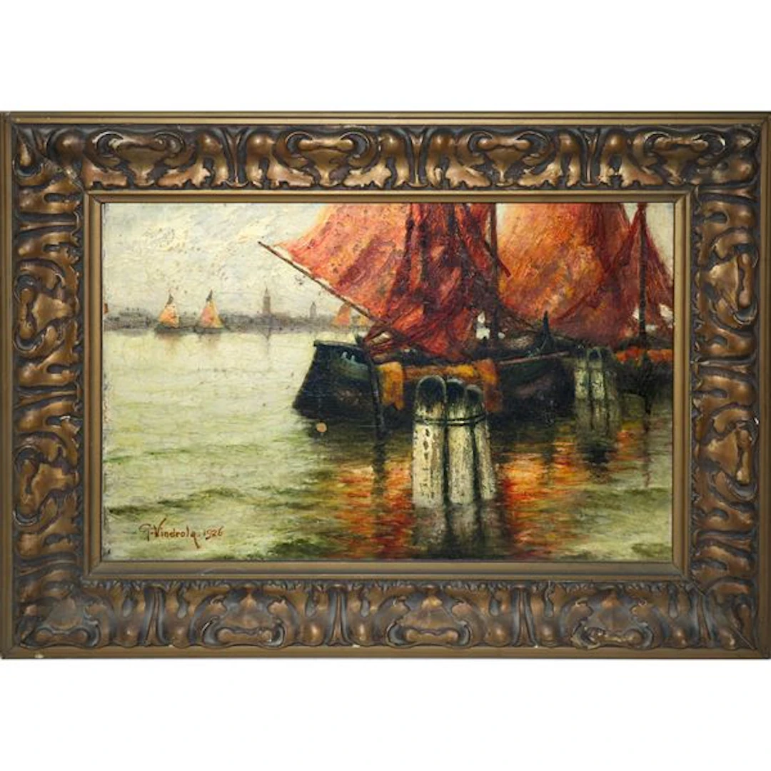 Barche al molo, 1926