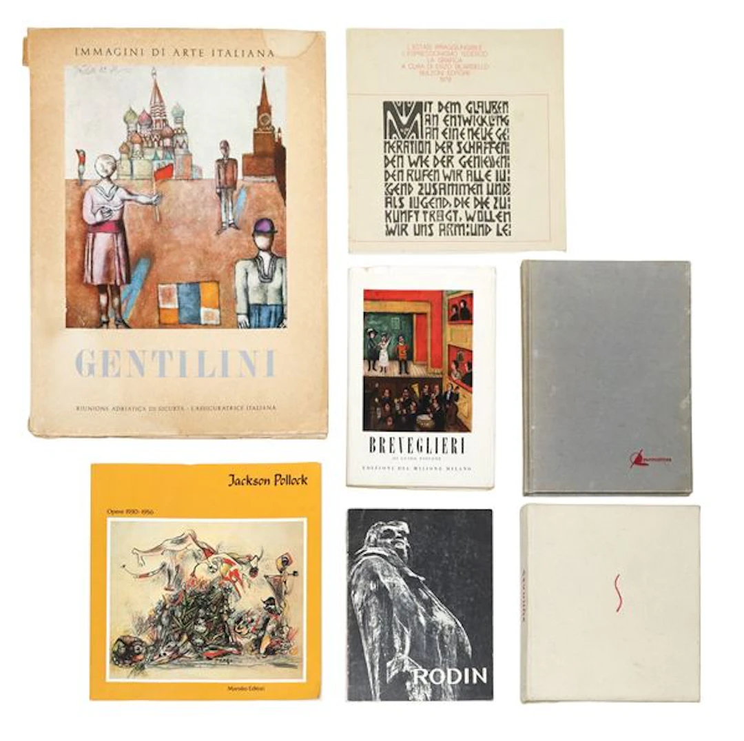 N. 7 Libri D'Arte - Pollock; Rodin; Dova; Breveglieri; Bonnard; Gentilini