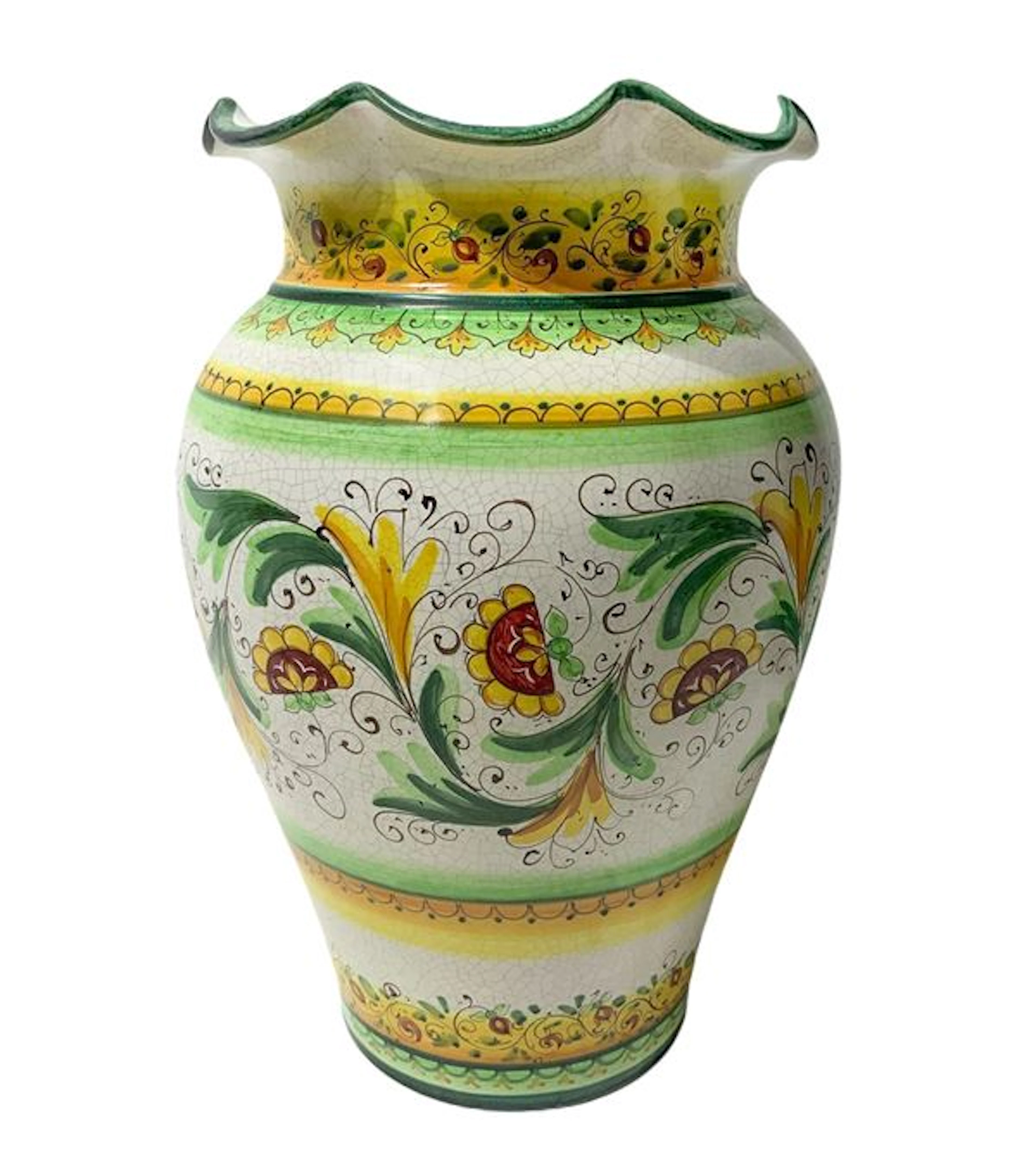 Vaso in maiolica, XX secolo