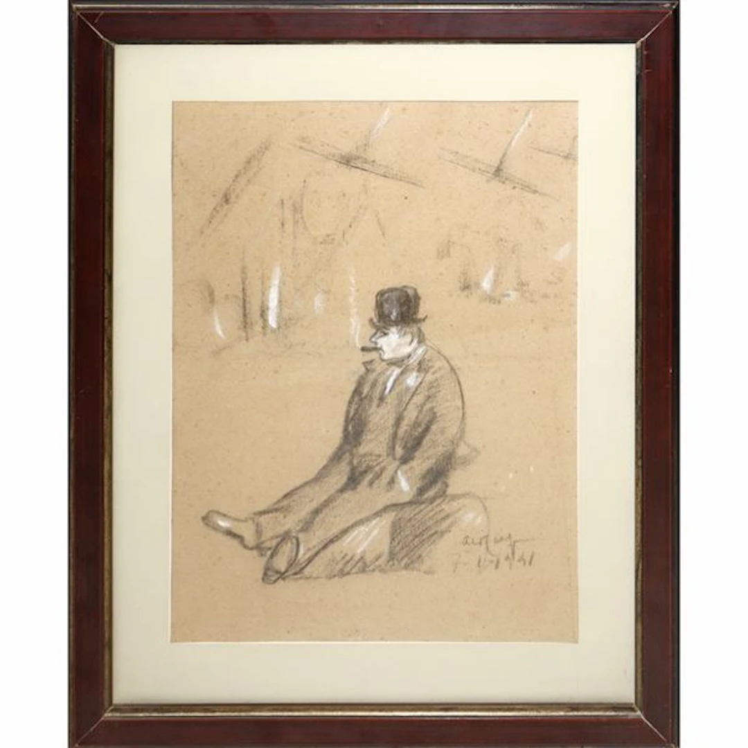 Fumatore, 1941 - Aldo Carpi (Milano, 1886 - Milano, 1973)
