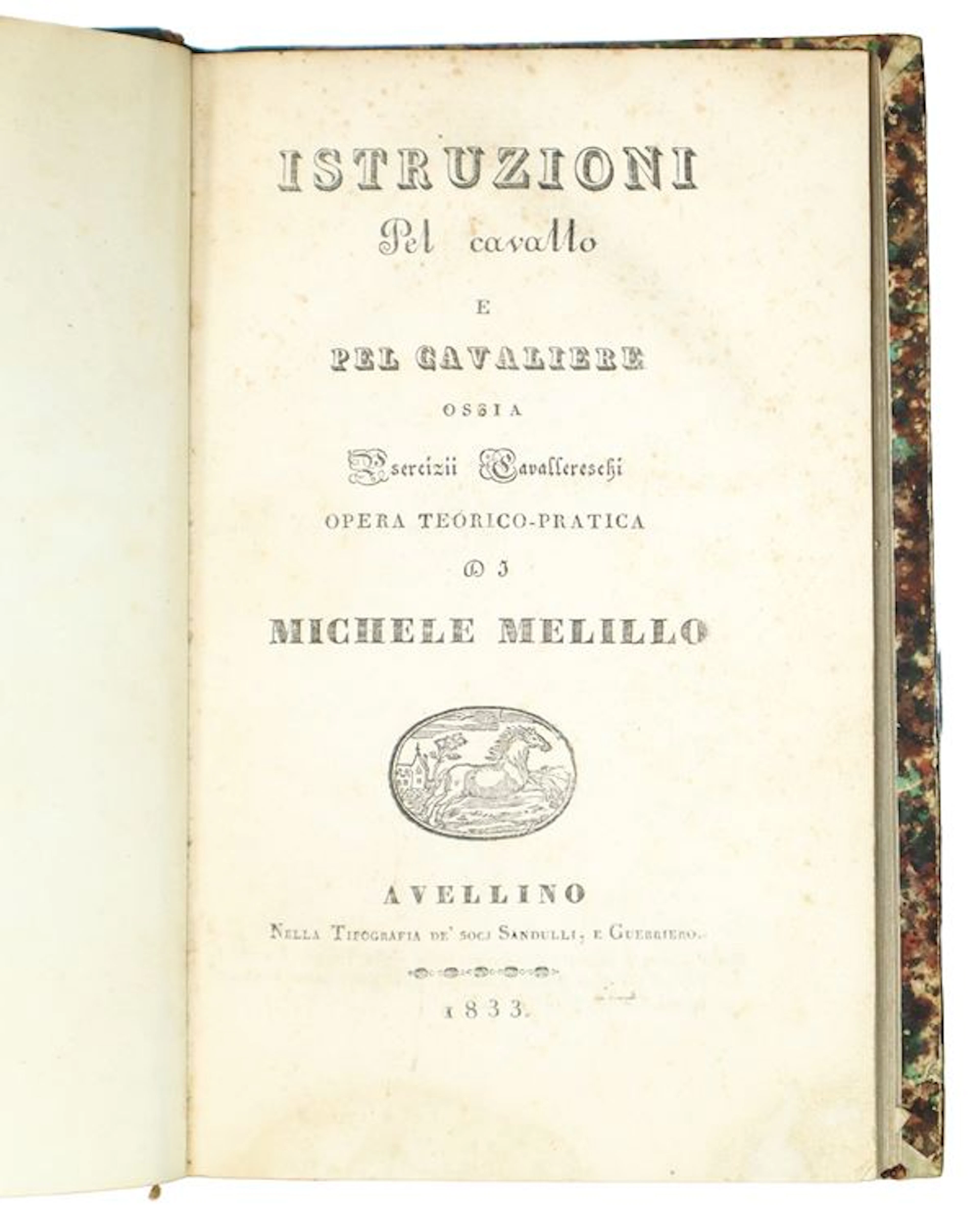 Istruzioni pel cavallo e pel cavaliere ossia esercizii cavallereschi