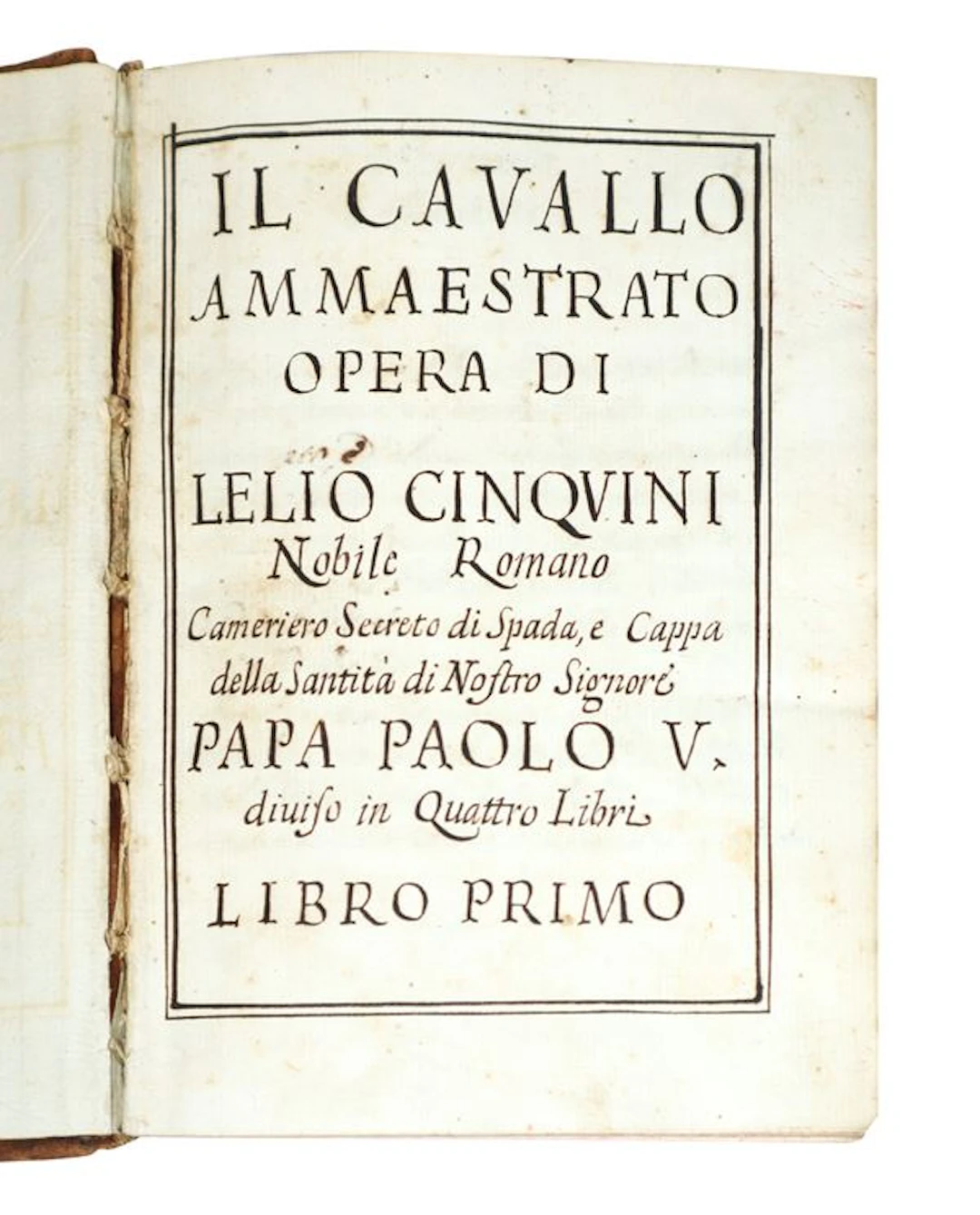 Il Cavallo Ammaestrato, 1621 ca. - Lelio Cinquini