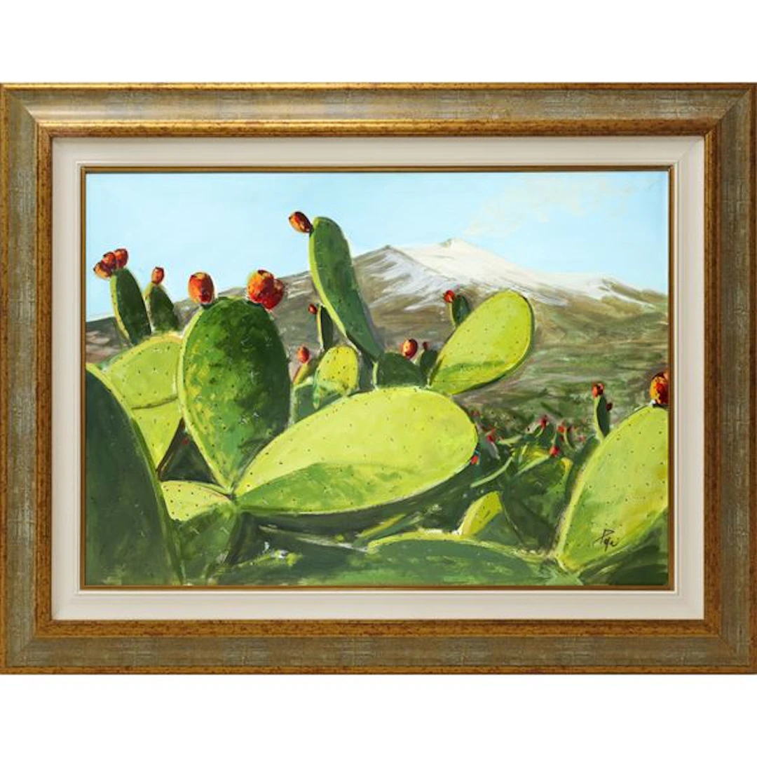 Etna con fichi d'india - Vito Papa © (1961)