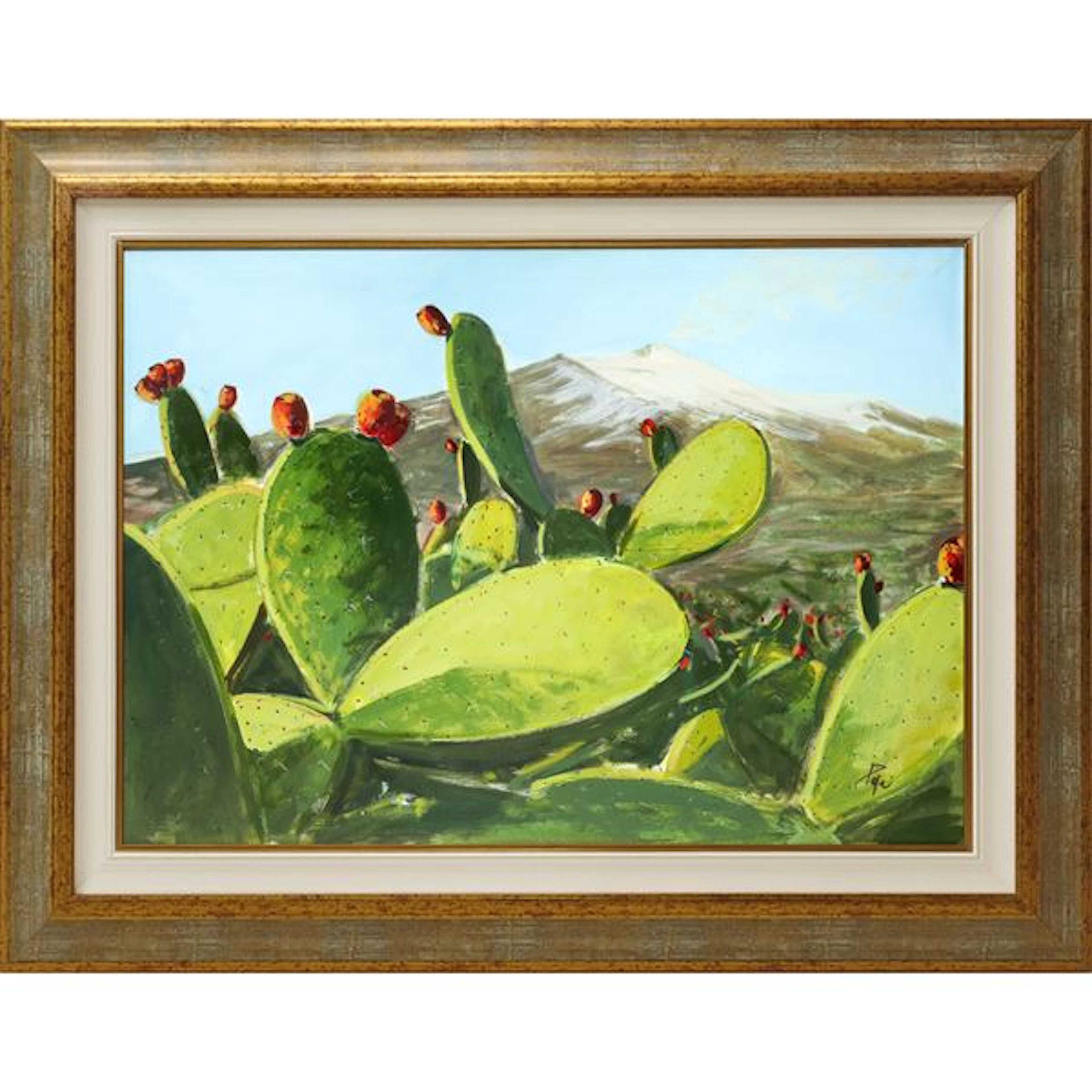 Etna con fichi d'india - Vito Papa © (1961)
