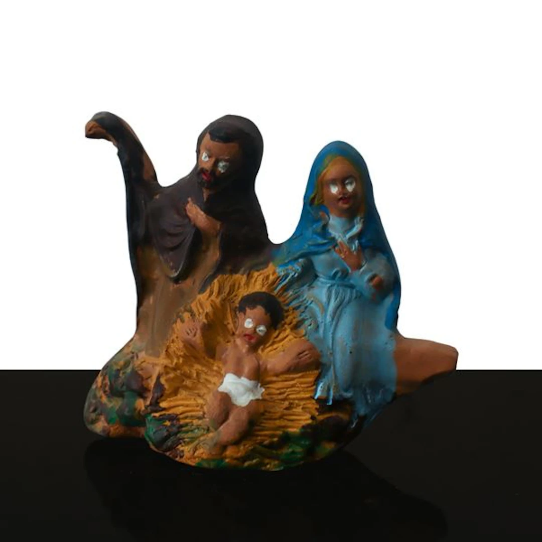 Fischietto raffigurante Sacra Famiglia - Mario Di Liberto (Caltagirone)