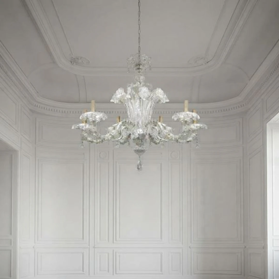 Lampadario in vetro di Murano, XX secolo