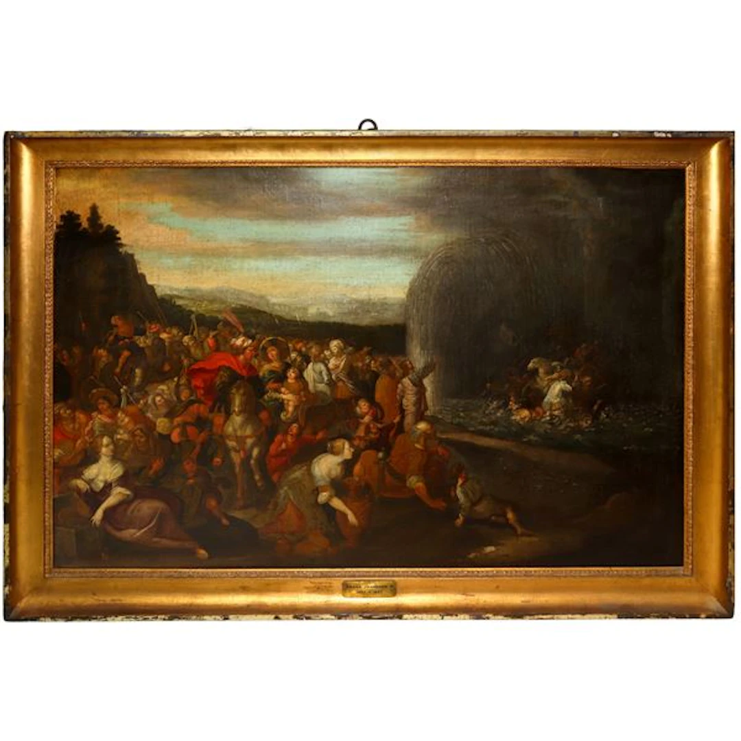 La traversata del Mar Rosso, XVII sec. - Frans Francken III (Anversa