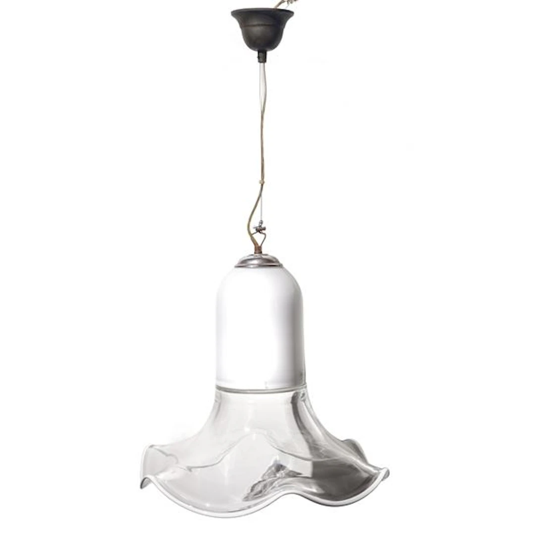 Lampada a sospensione in vetro di Murano, anni '70 - Roberto Pamio
