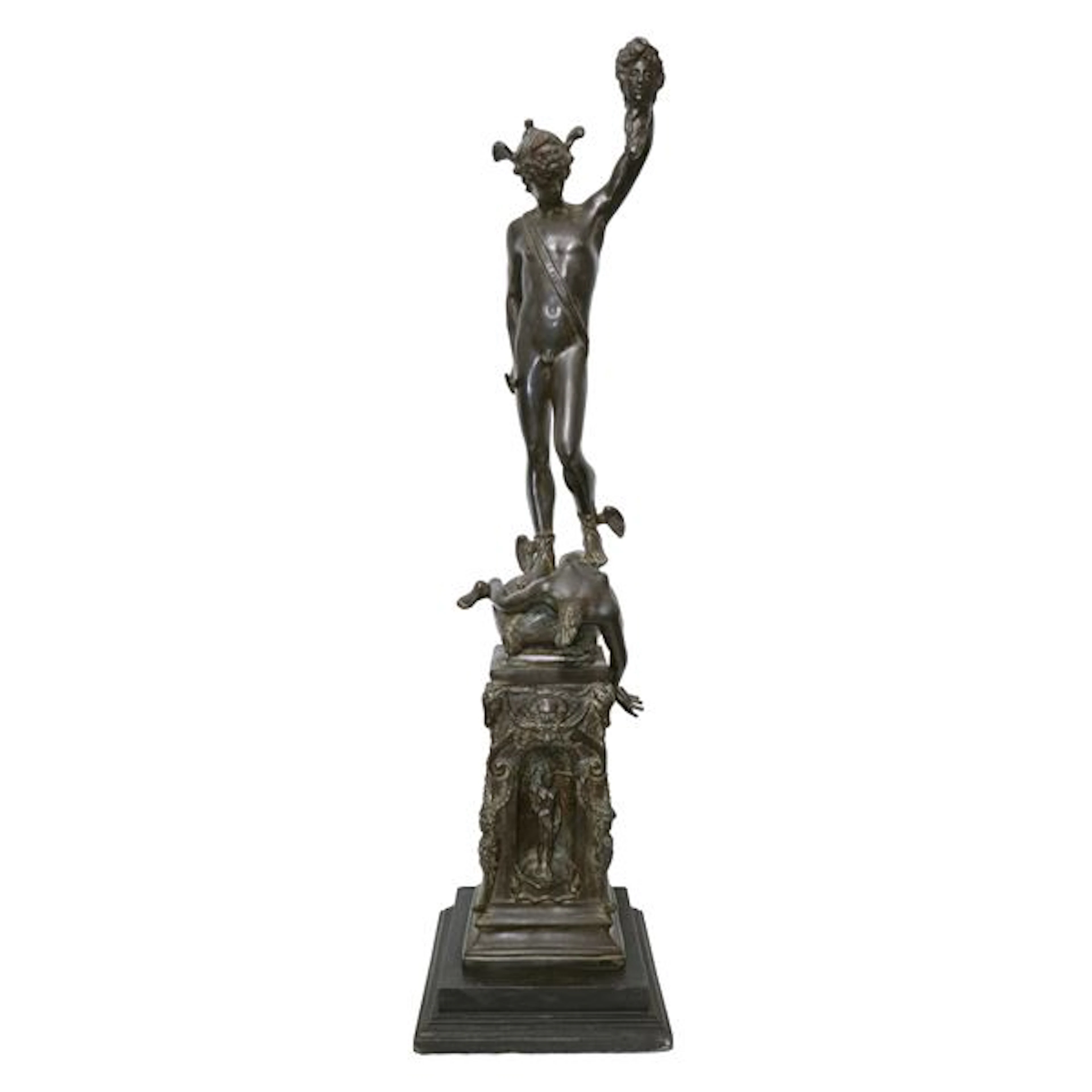 Perseo, scultura in bronzo da Benvenuto Cellini, XIX secolo