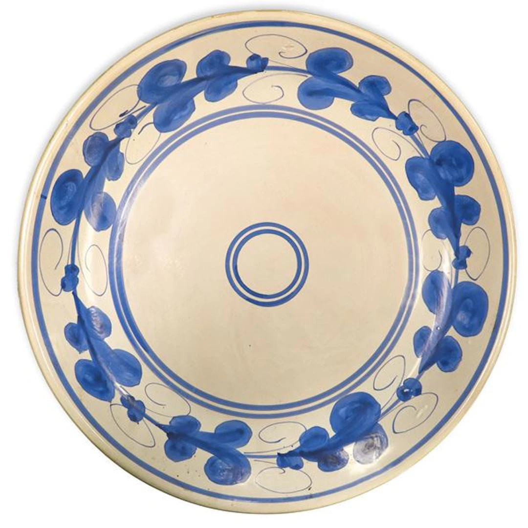 Piatto in maiolica di Santo Stefano di Camastra dipinto policromo