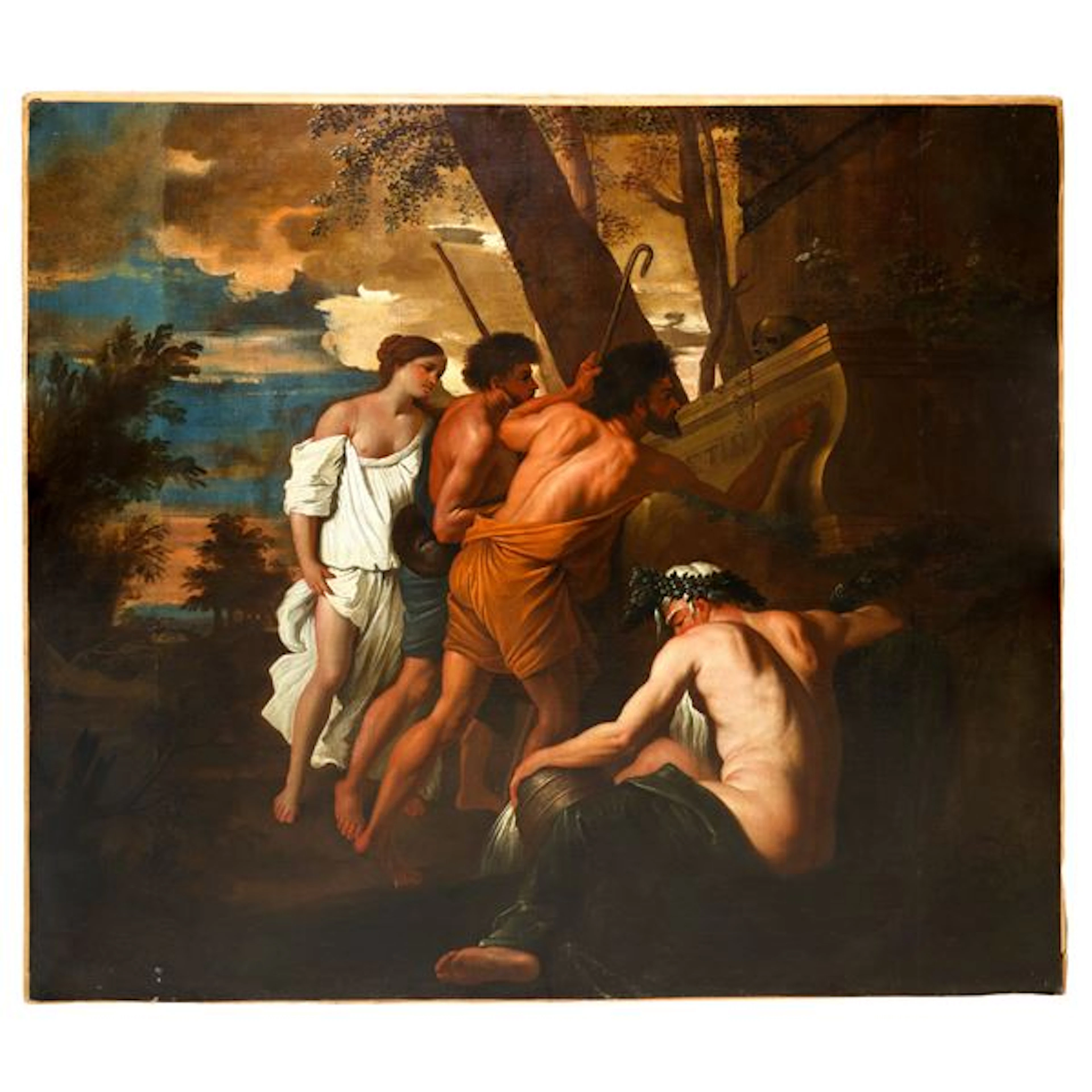 Pastori in Arcadia - Nicolas Poussin (French, 1594 - 1665) Ambito di