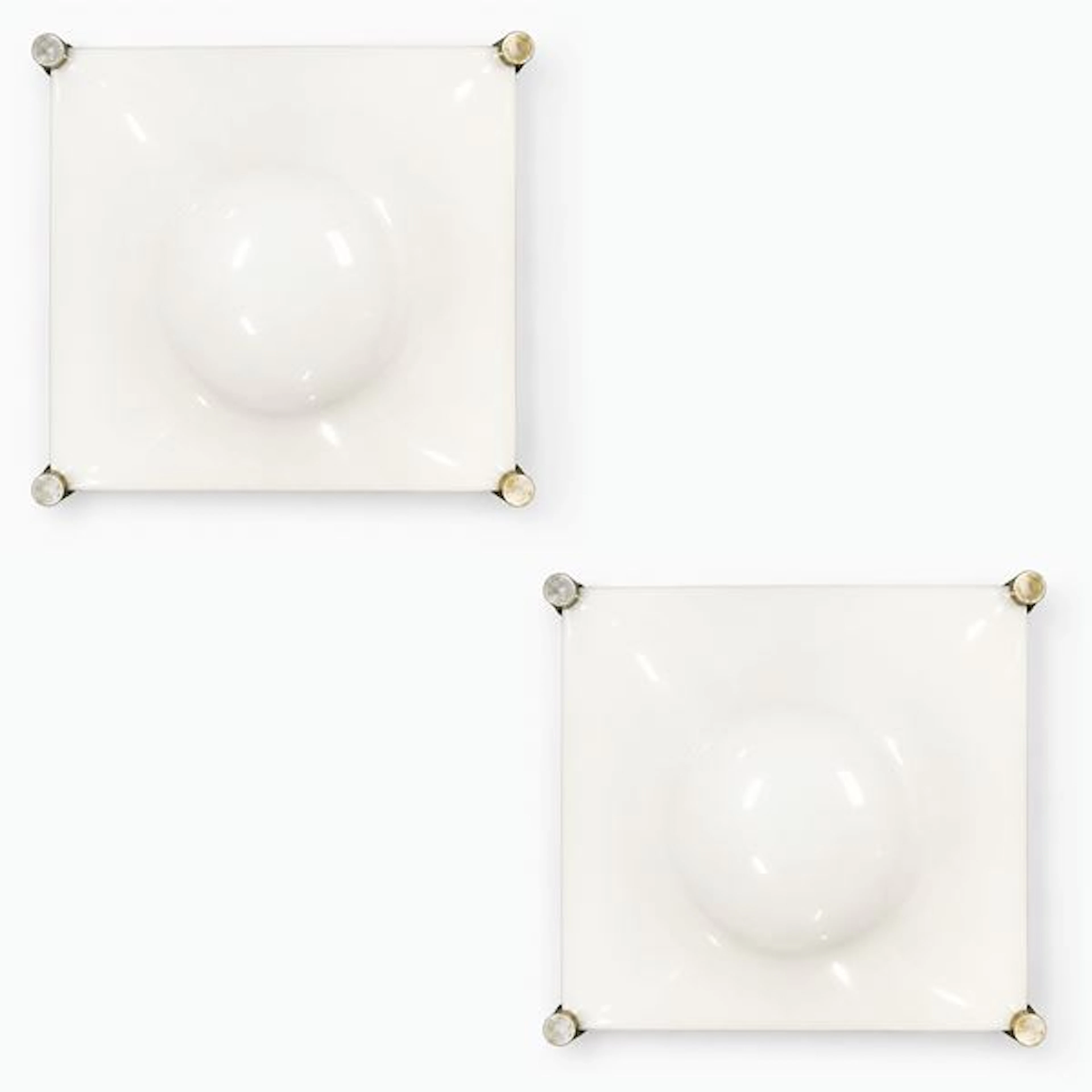 Coppia di lampade da soffitto Space Age Bolla grande - Martinelli