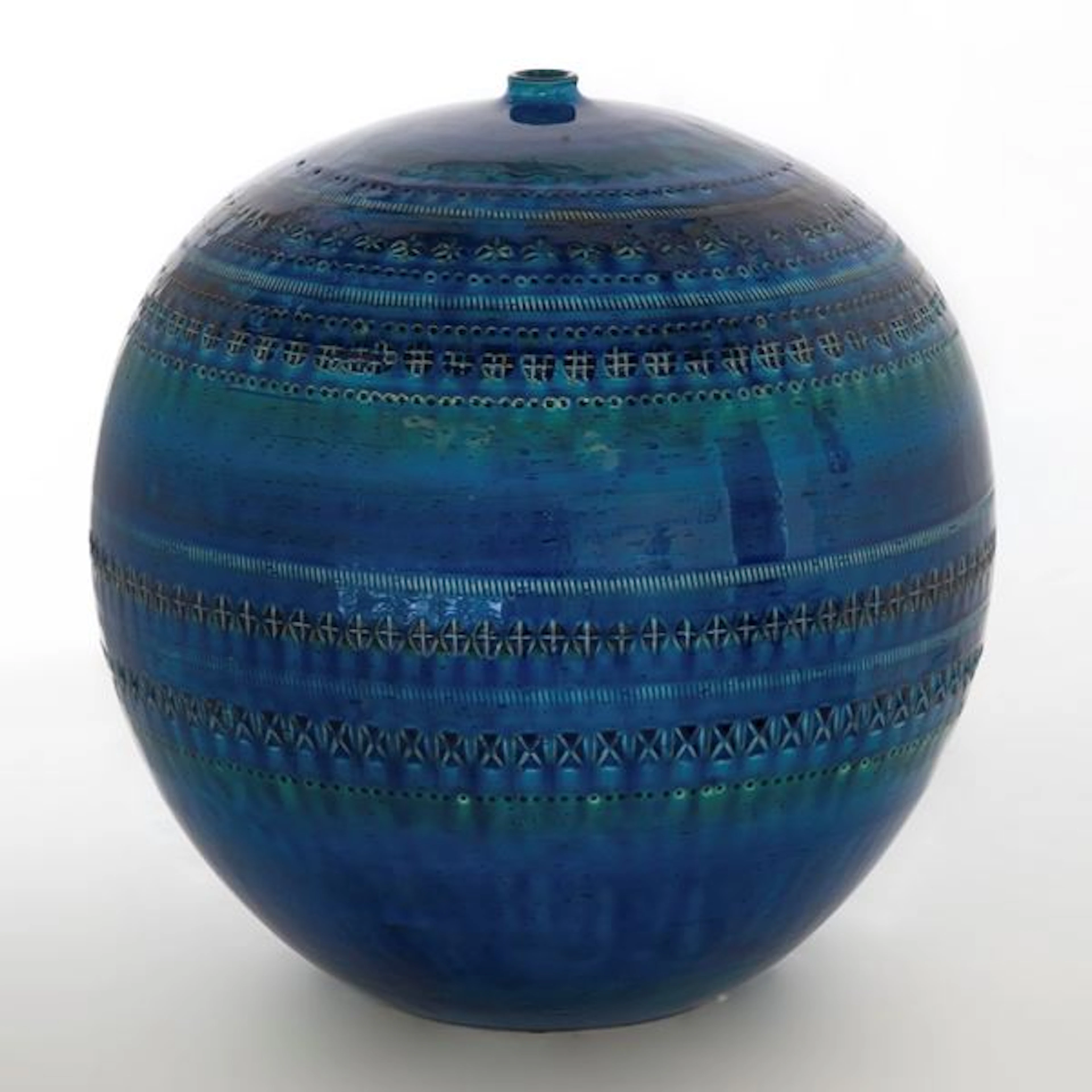 Vaso Palla serie "Rimini blu", 1957 - Aldo Londi (Montelupo Fiorentino