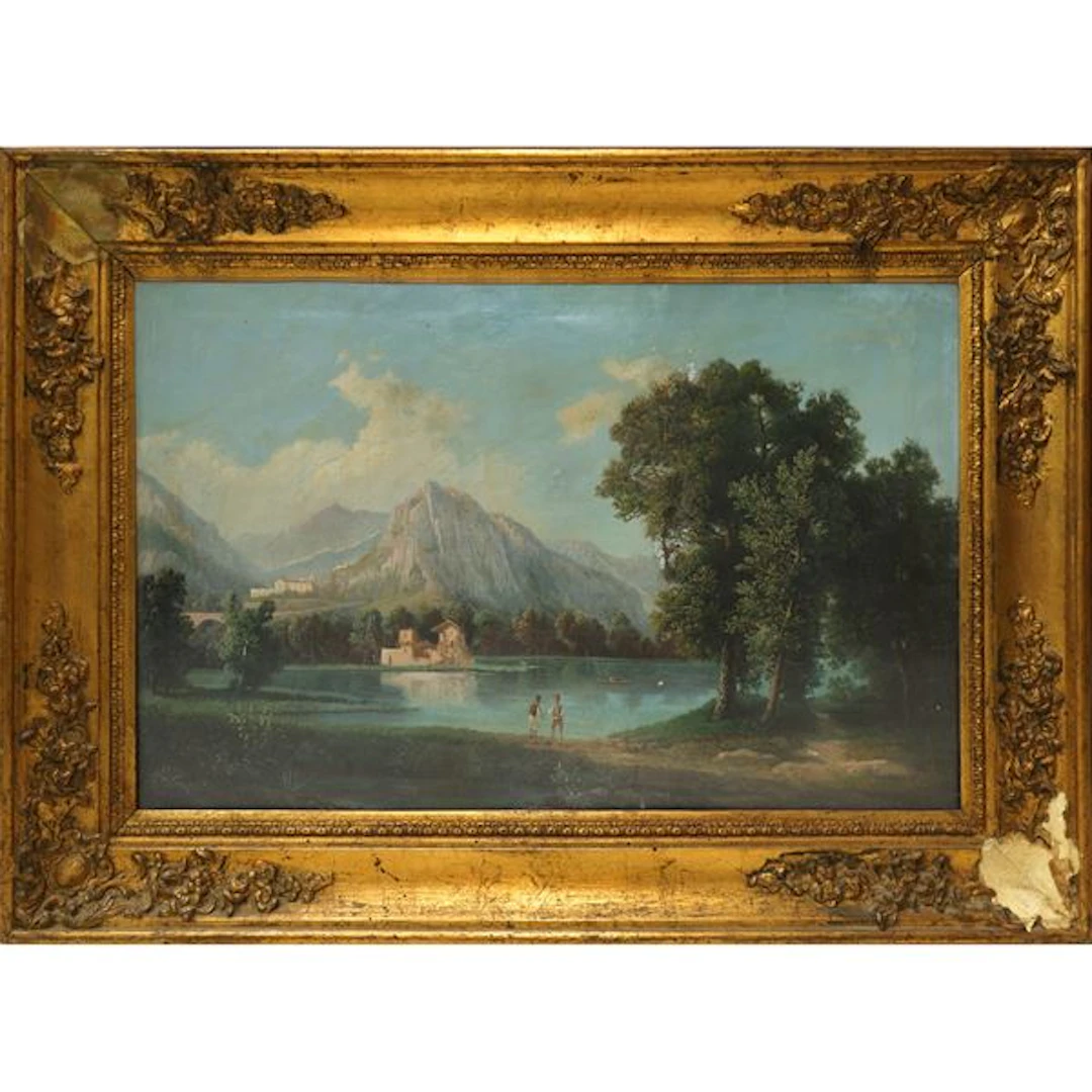 Paesaggio lacustre, XIX secolo