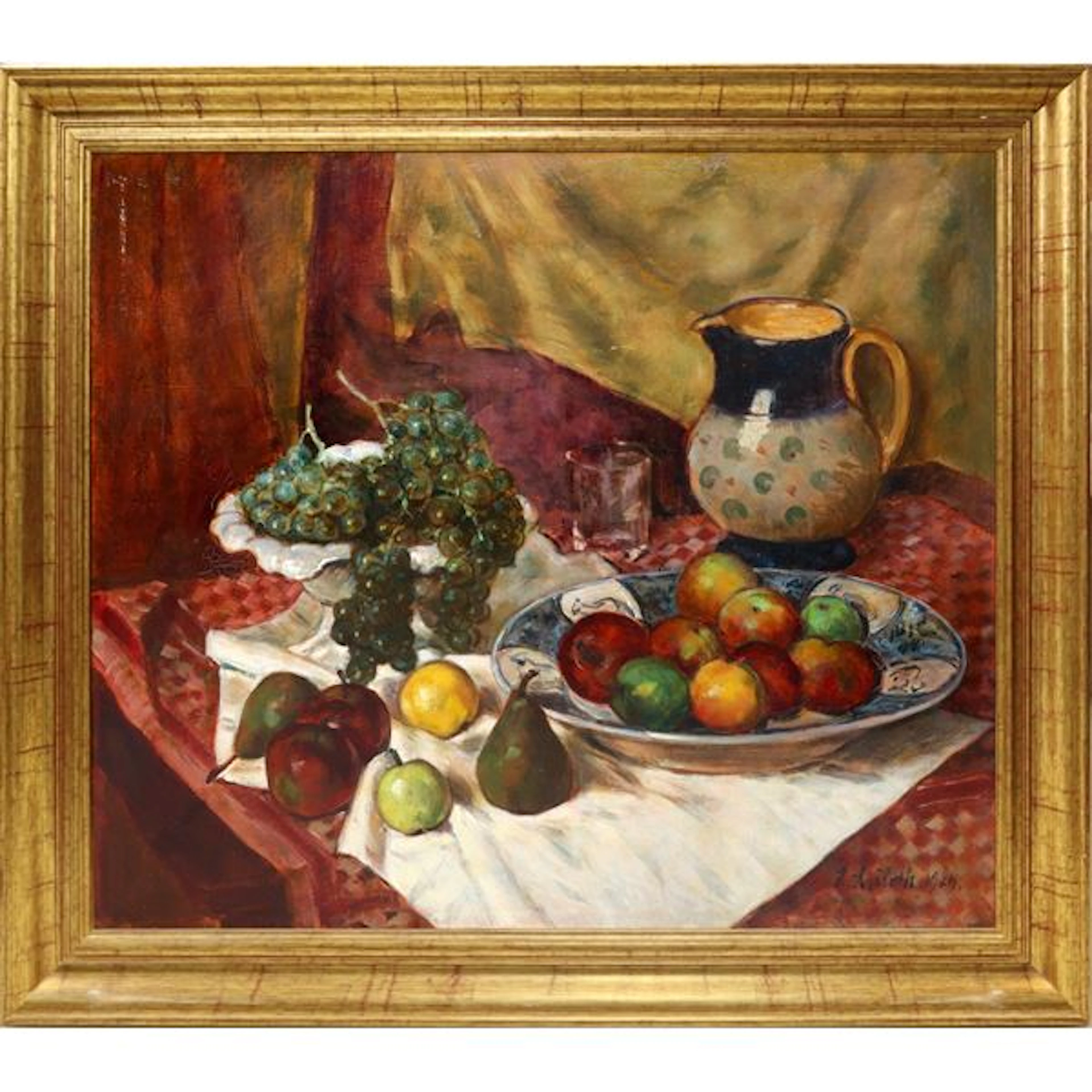 Natura morta di frutta con vaso, 1924 - Andreas Roth (Kleinochsenfurt