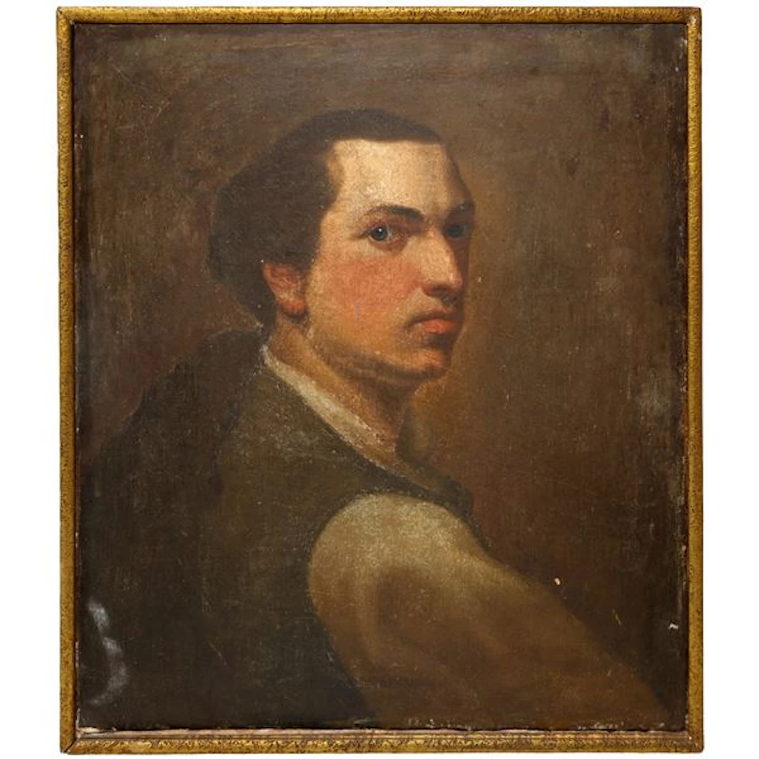 Giovane uomo di profilo, XIX secolo