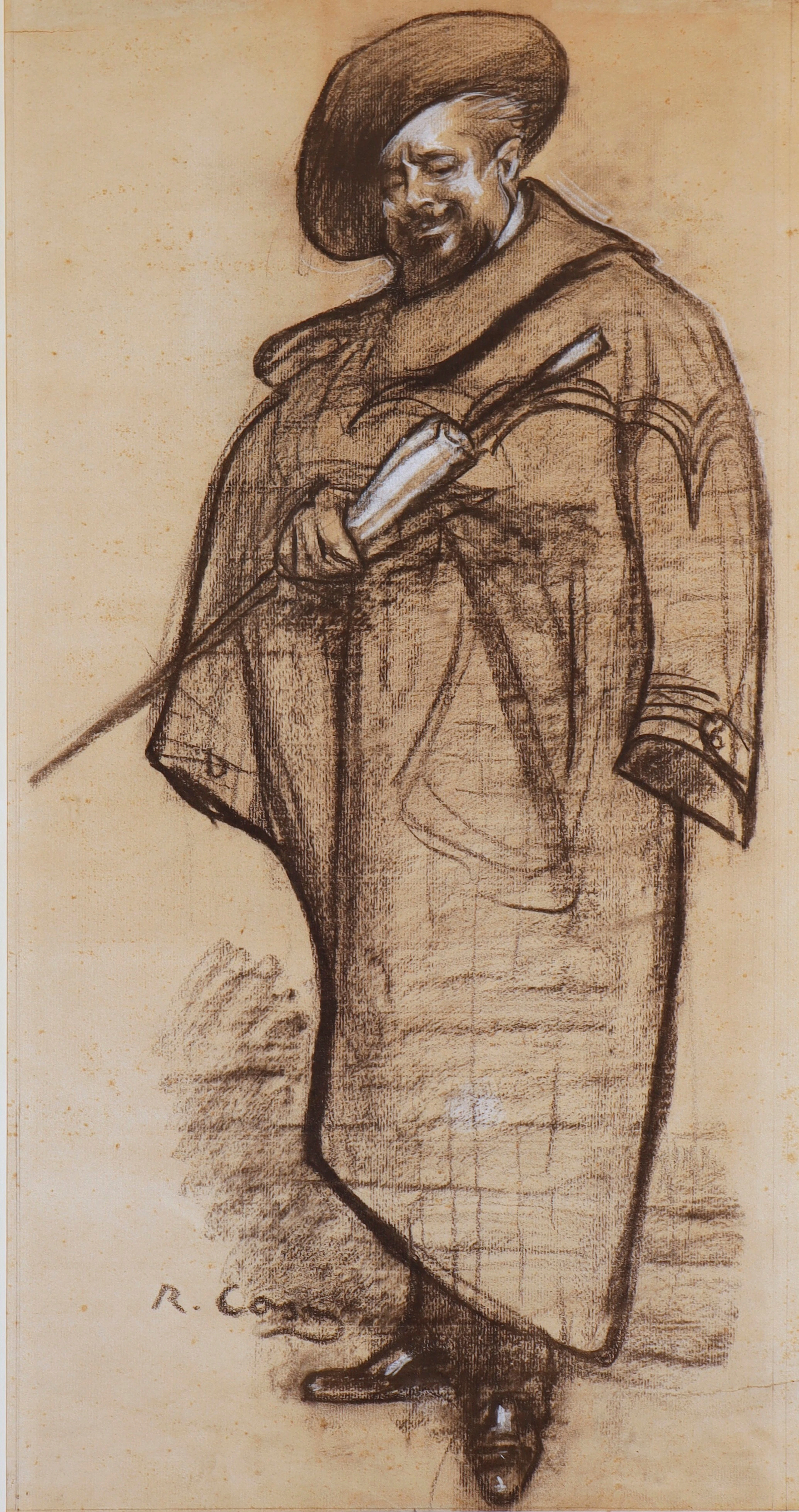 RAMON CASAS (1866–1932). Retrato de Pompeu Gener, "Peius".