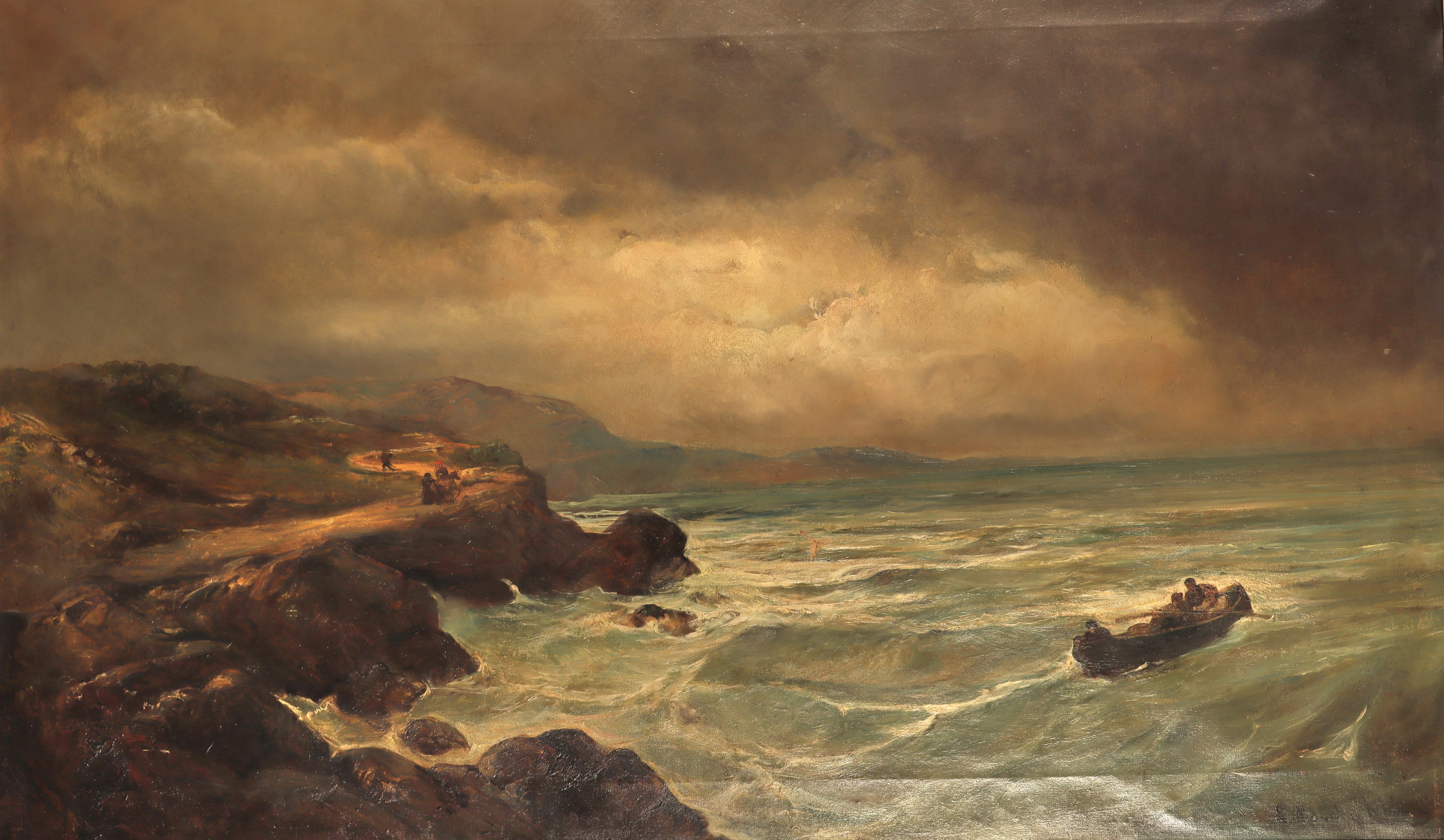 RAMON MARTÍ ALSINA (1826-1894). Vista costera.