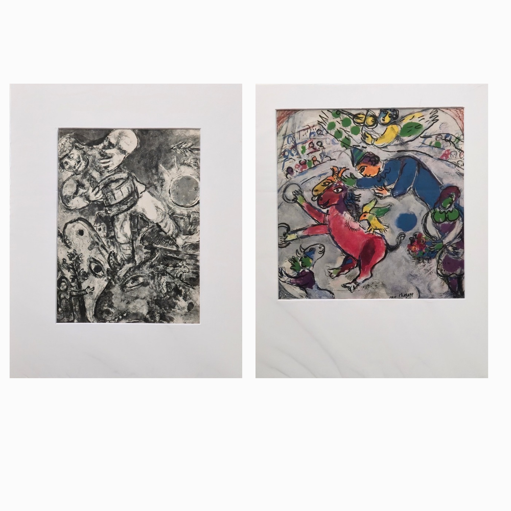 CHAGALL. Dos impresiones.