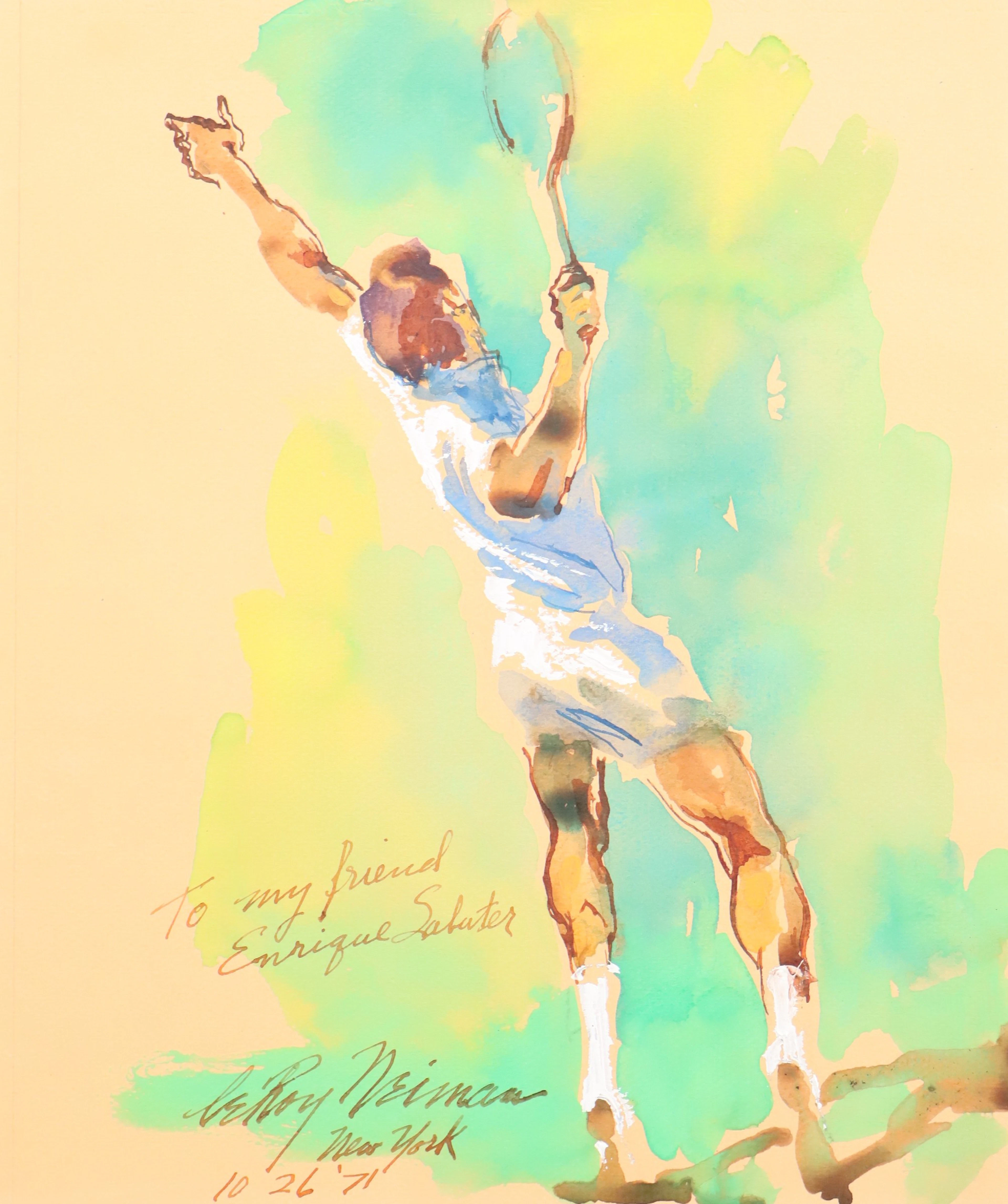 LEROY NEIMAN (1921-2012). "Tennis player".