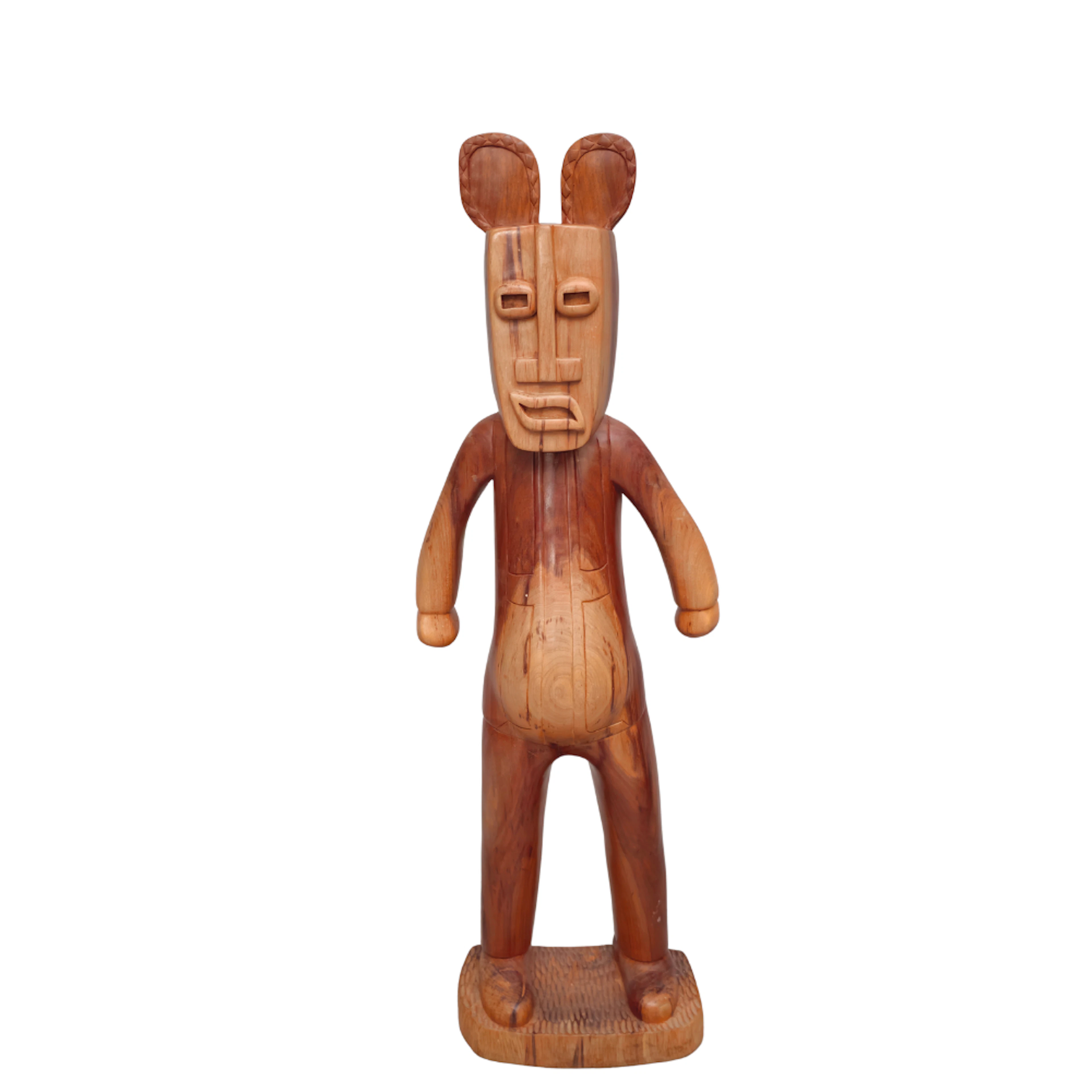 COREON DU (WE DÚ). ART TOY. ESCULTURA EN MADERA POLICROMADA. ANGOLA.