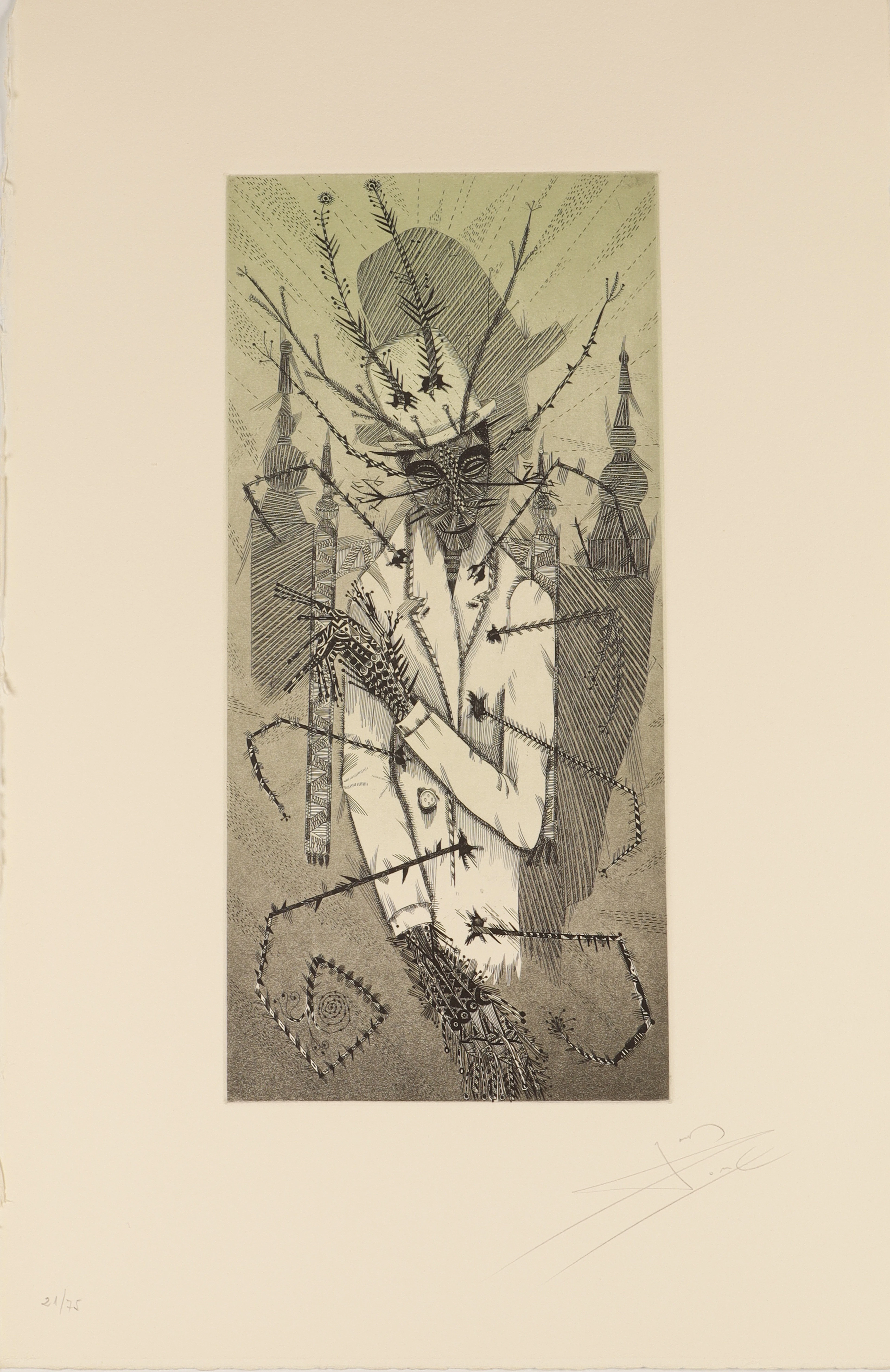 JOAN PONÇ. serie la metamorfosis de kafka. estampación al aguafuerte