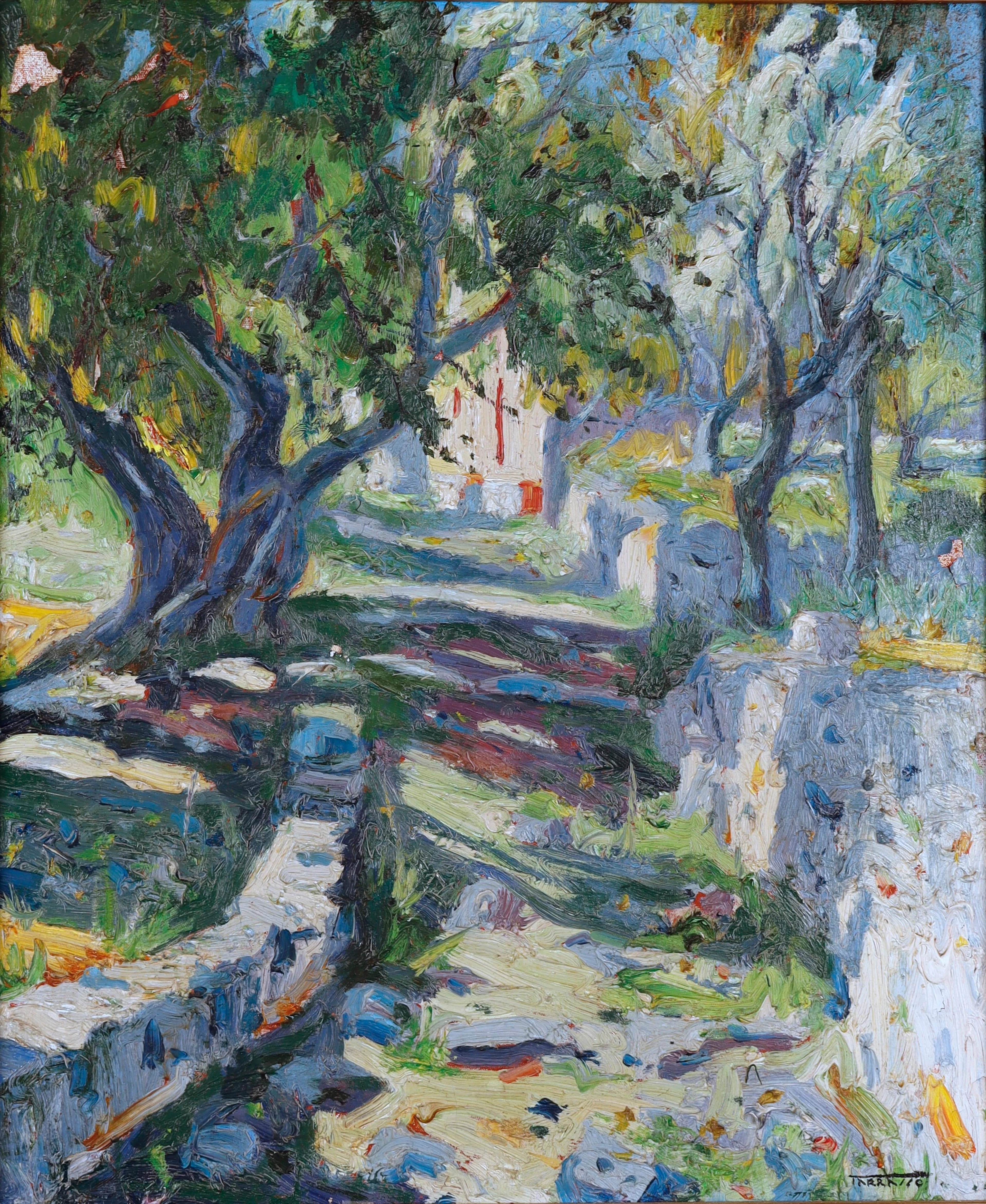 CASIMIR MARTÍNEZ TARRASSÓ (1898–1980). “Sol y sombra, Pedralbes”.