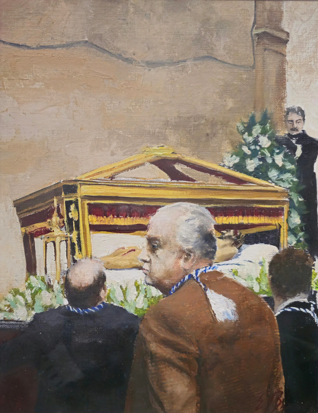 EMILI BONET. PASO DE SEMANA SANTA. ÓLEO SOBRE TELA.
