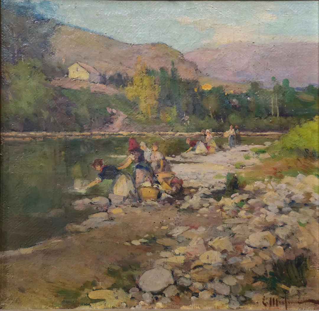 ELISEO MEIFRÉN (1857-1940). Vista fluvial.