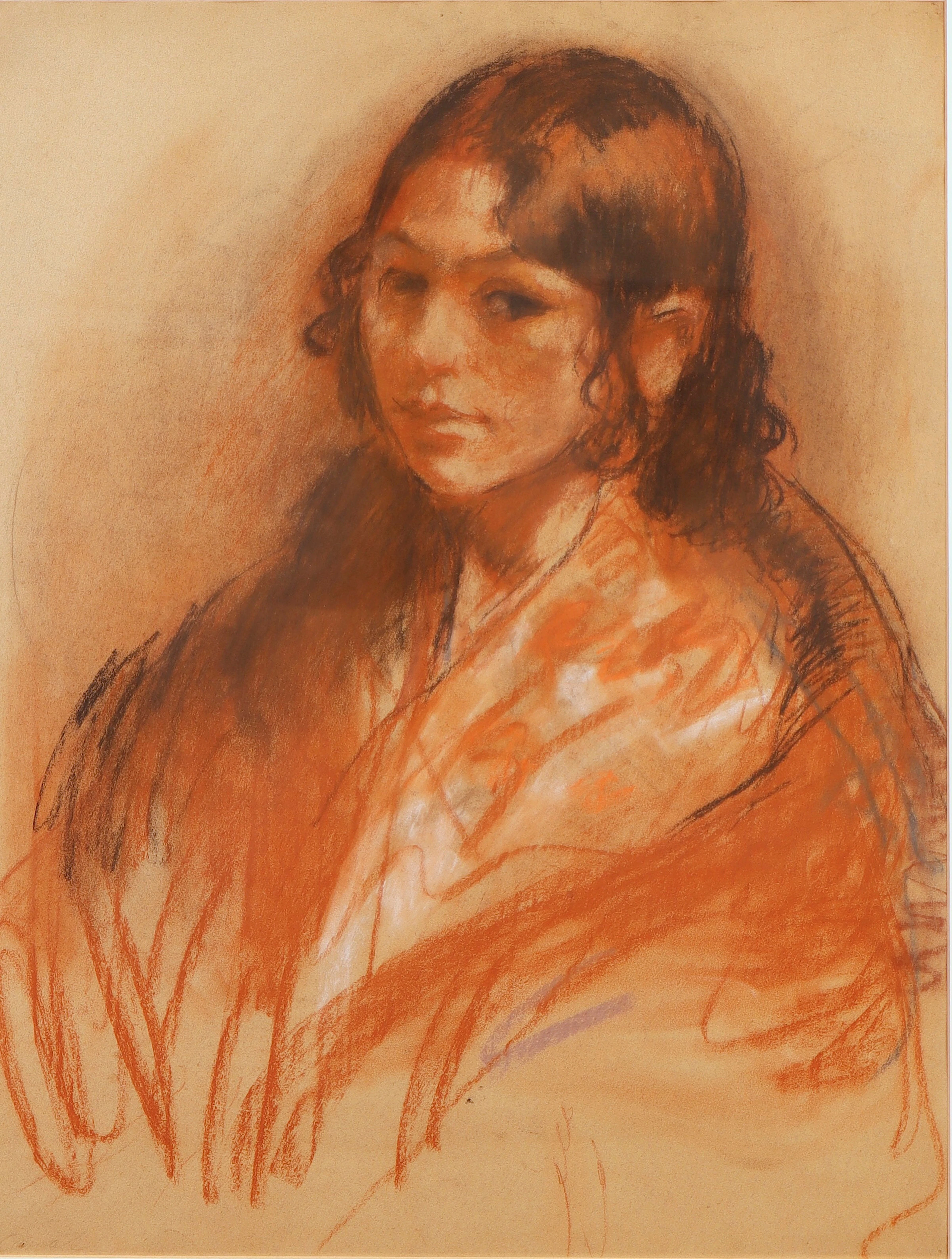 RICARD CANALS (1876–1931). Una joven.