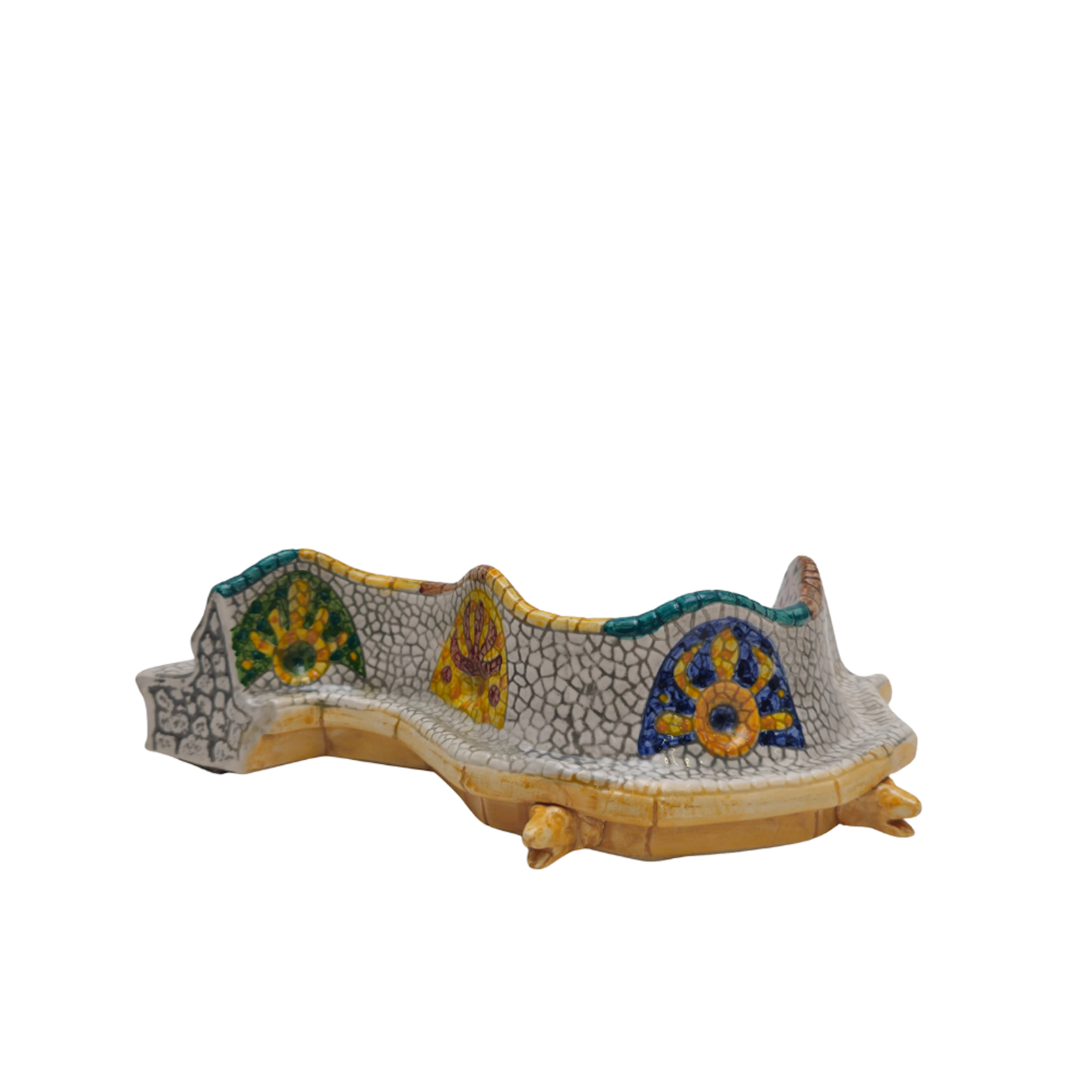 ANTONI GAUDI. EN EL ESTILO DE. REPLICA DE BANCO DEL PARC GUELL DE