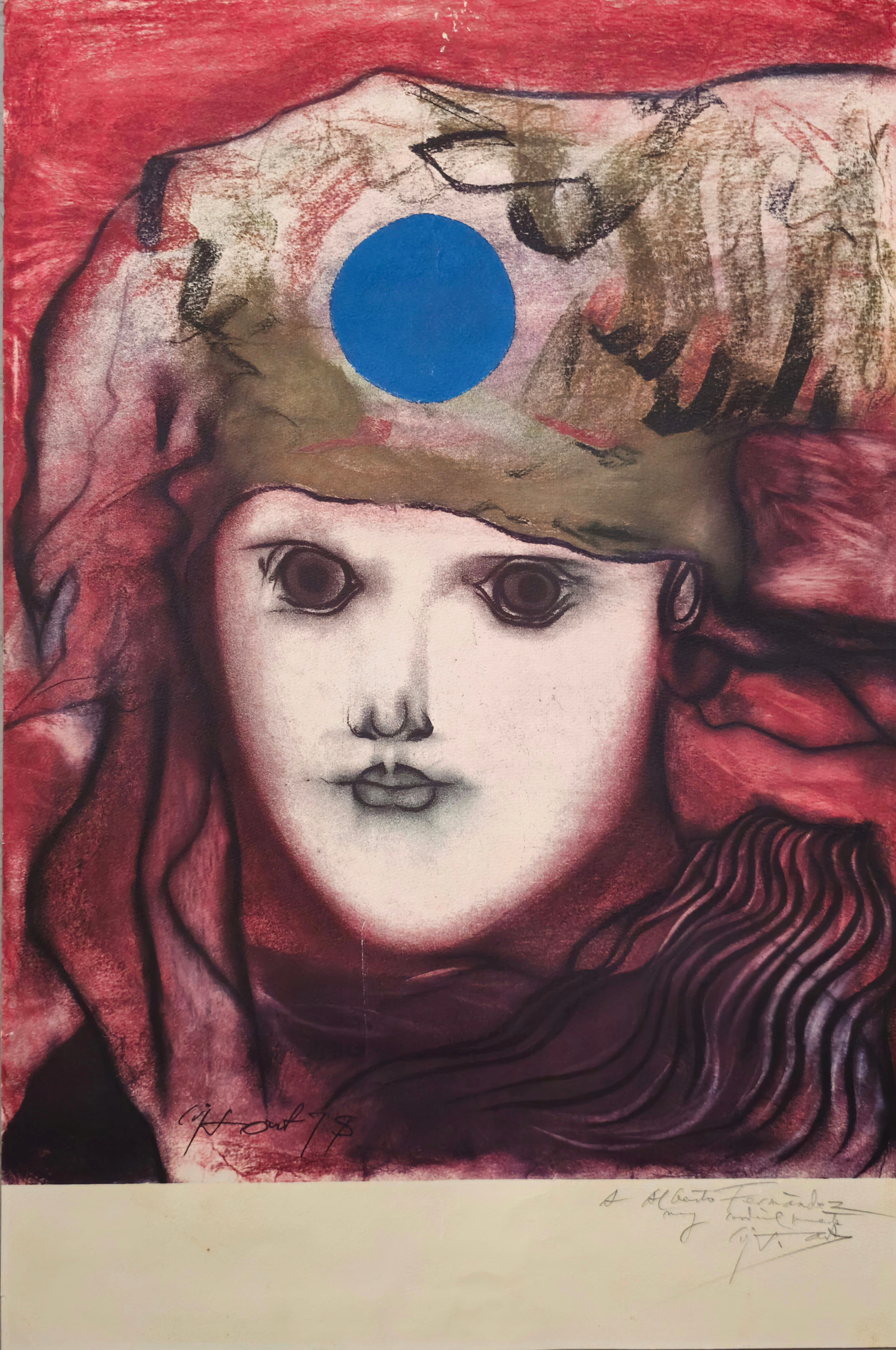 MODEST CUIXART. Rostro femenino.