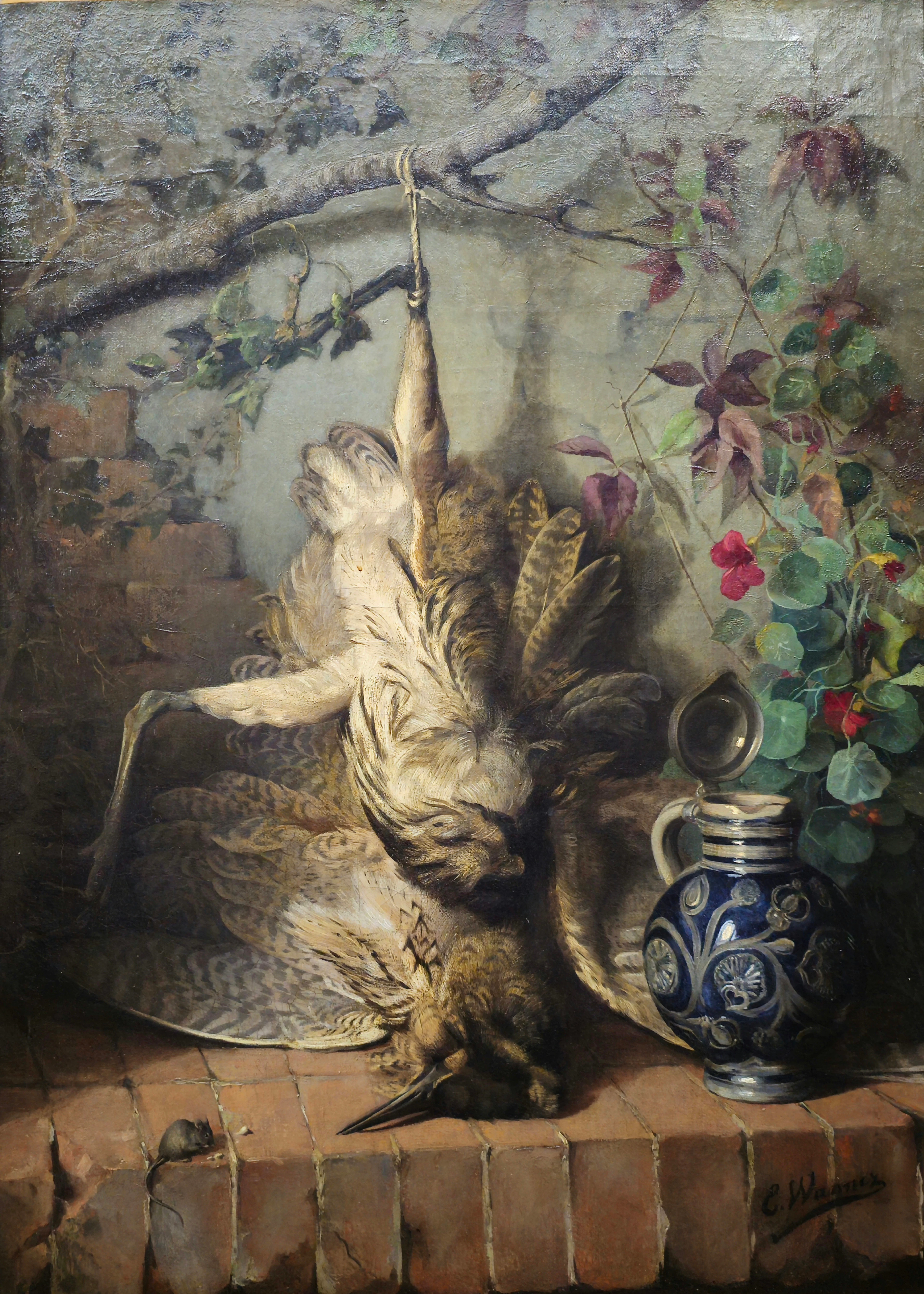 ELLA WANNER (1887-1962). Bodegón de caza.