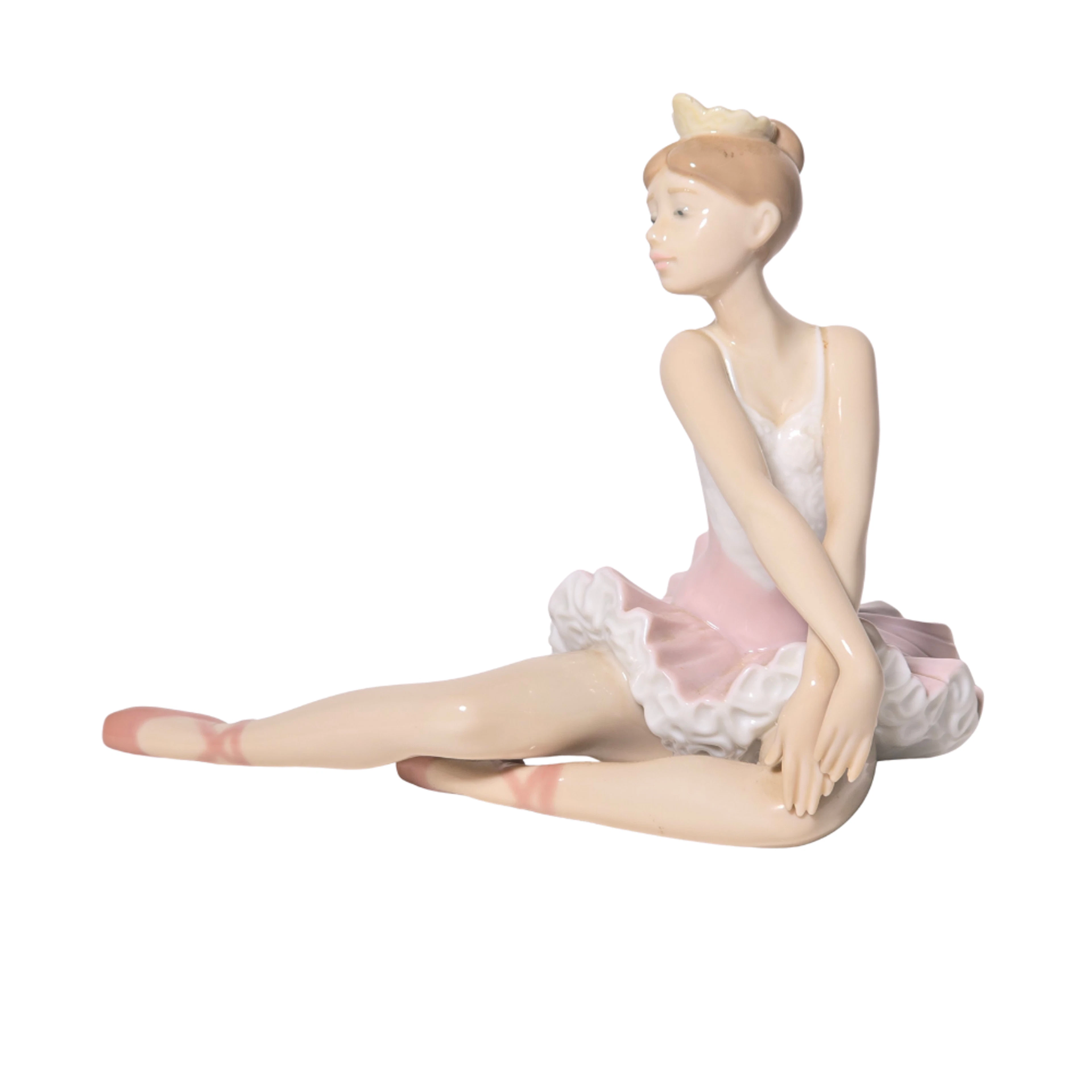 BAILARINA DE BALLET CON TUTÚ EN PORCELANA. LLADRÓ.