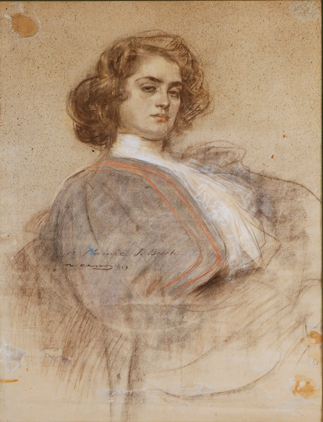 RAMON CASAS (1866–1932). Retrato de Júlia Peraire.