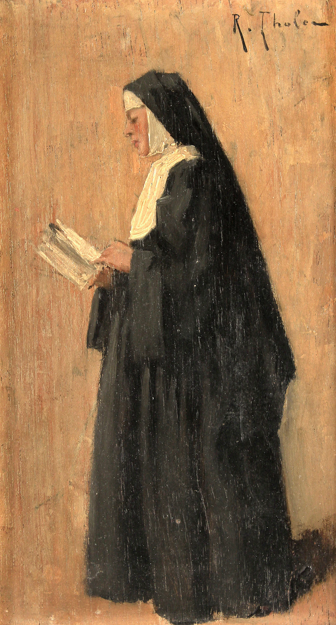 RAYMOND THOLER (1859-?). Una monja.