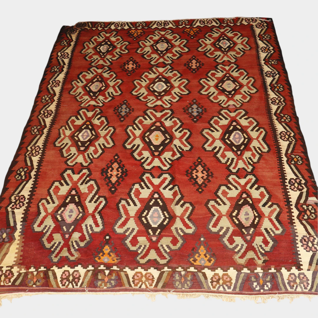 Alfombra en lana de Qashqai del sur de Irán.