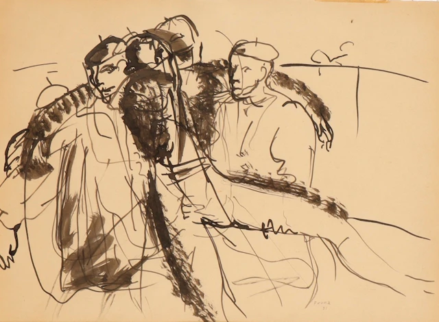 PERE PRUNA (1904–1977). Escena taurina.