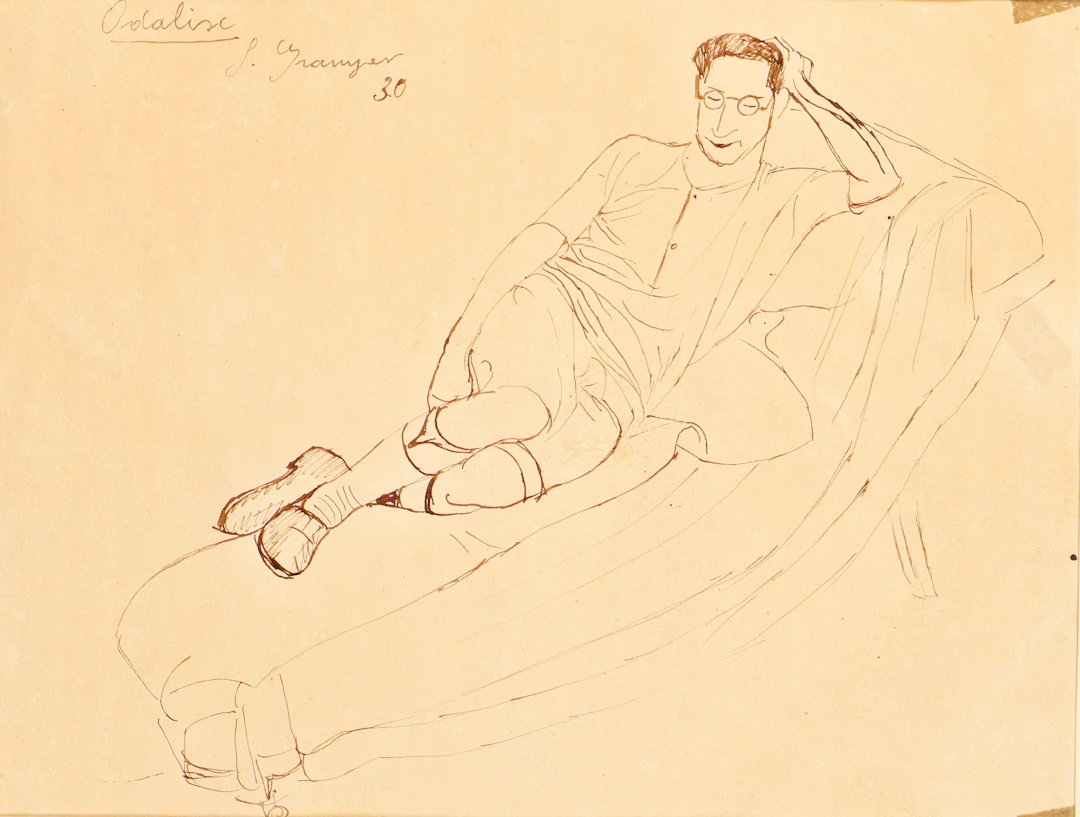 JOSEP GRANYER (1899–1983). “Odalisc”, retrato de Emili Bosch Roger.