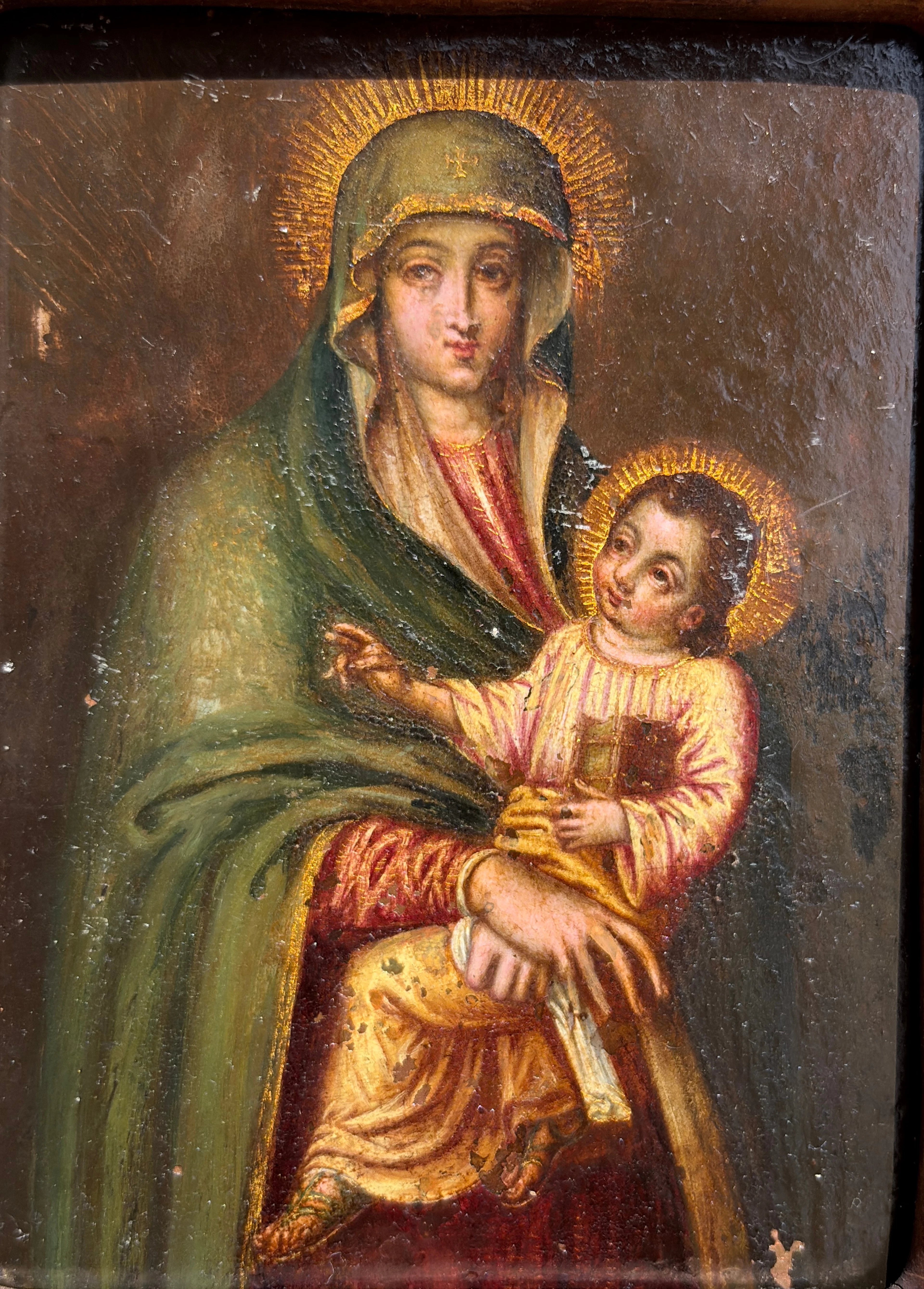 ESCUELA ITALIANA DEL SIGLO XVII. Virgen del Popolo.
