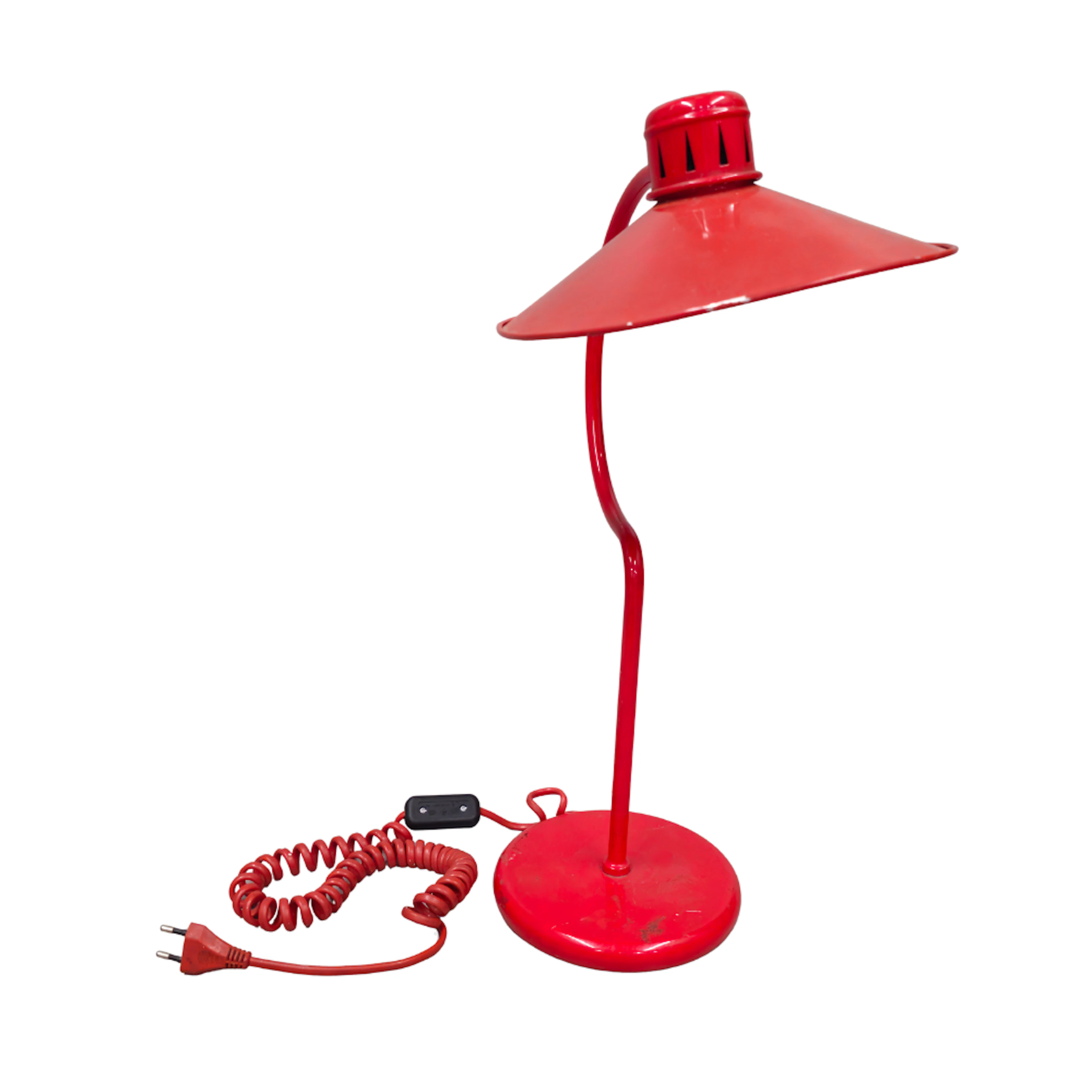 Lampara escritorio roja.