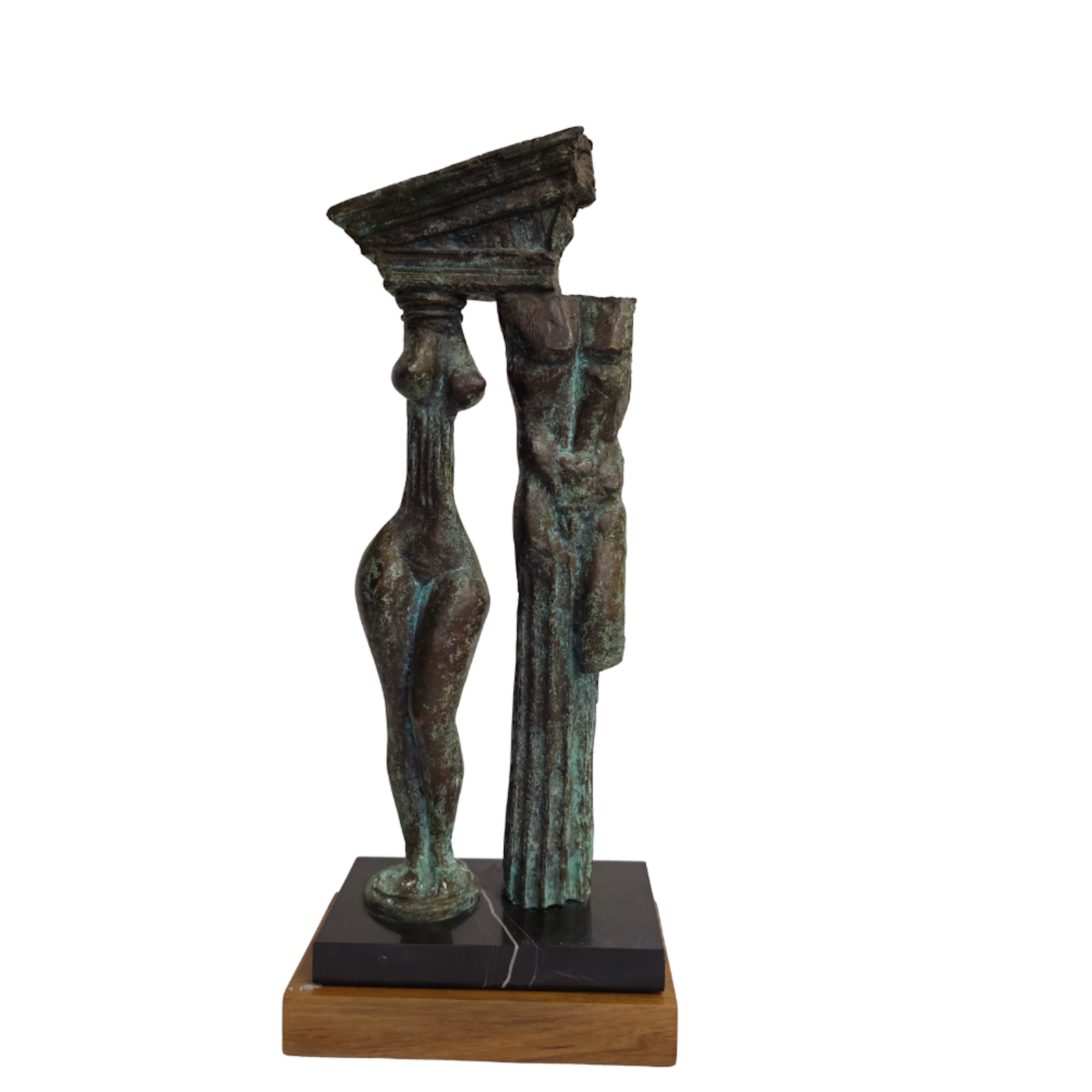 ILLIJA IVANOV. ATRIBUIDO. ESCULTURA DE BRONCE FIRMADA EN EL DORSO. SIGLO XX.
