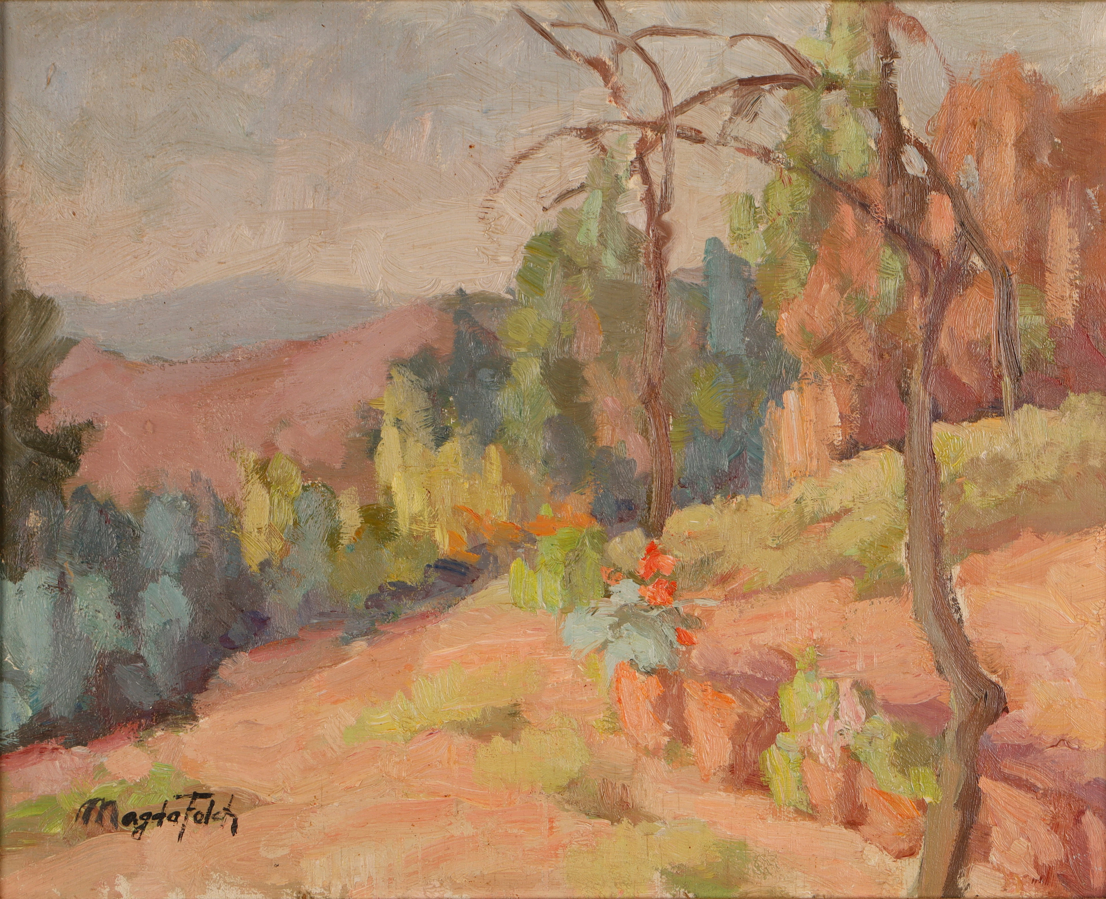 MAGDA FOLCH (1905-1981). "Un racó del Mas Sabater".