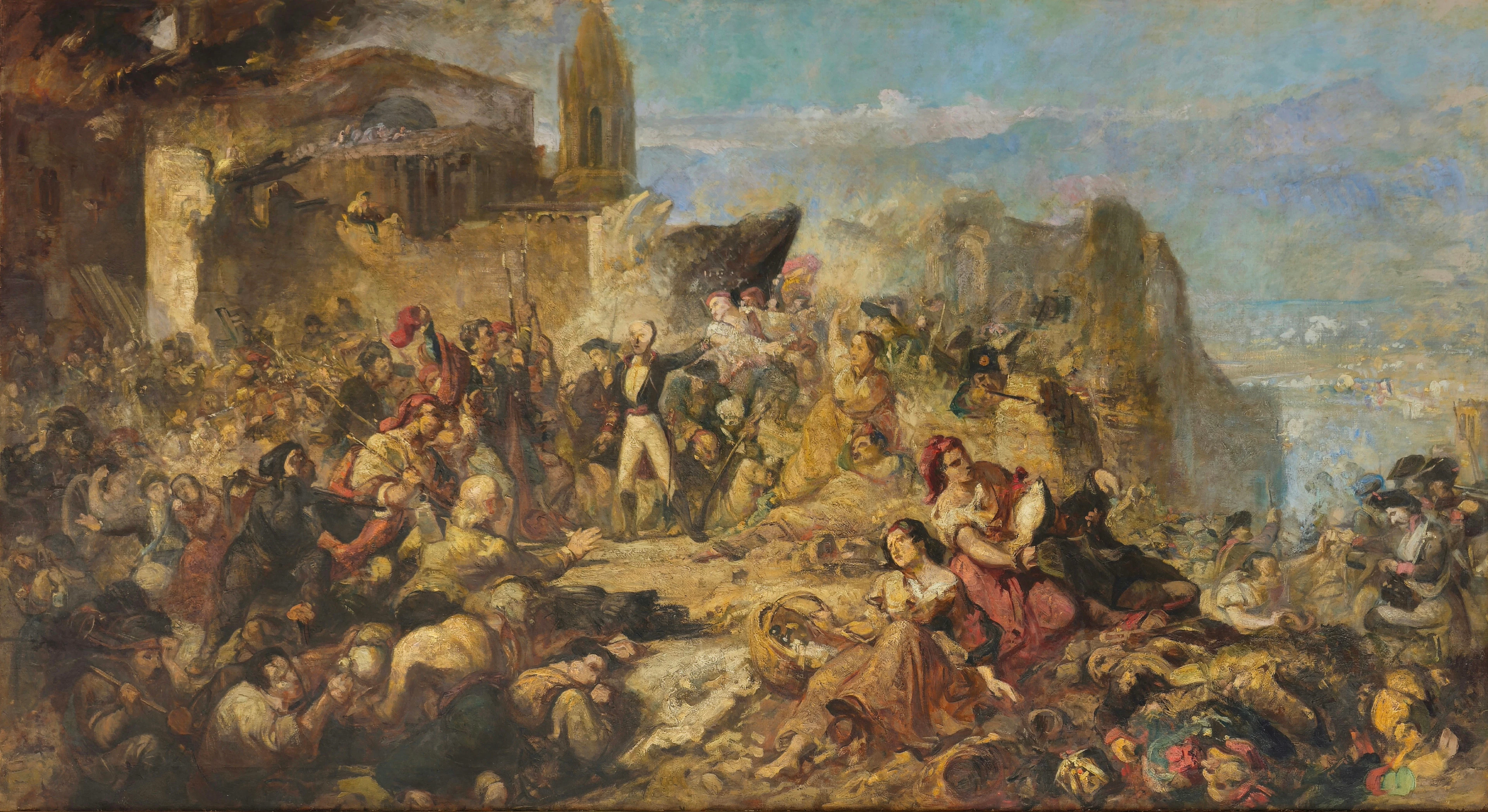 RAMON MARTÍ ALSINA (1826-1894). Boceto para El Gran Día de Girona.