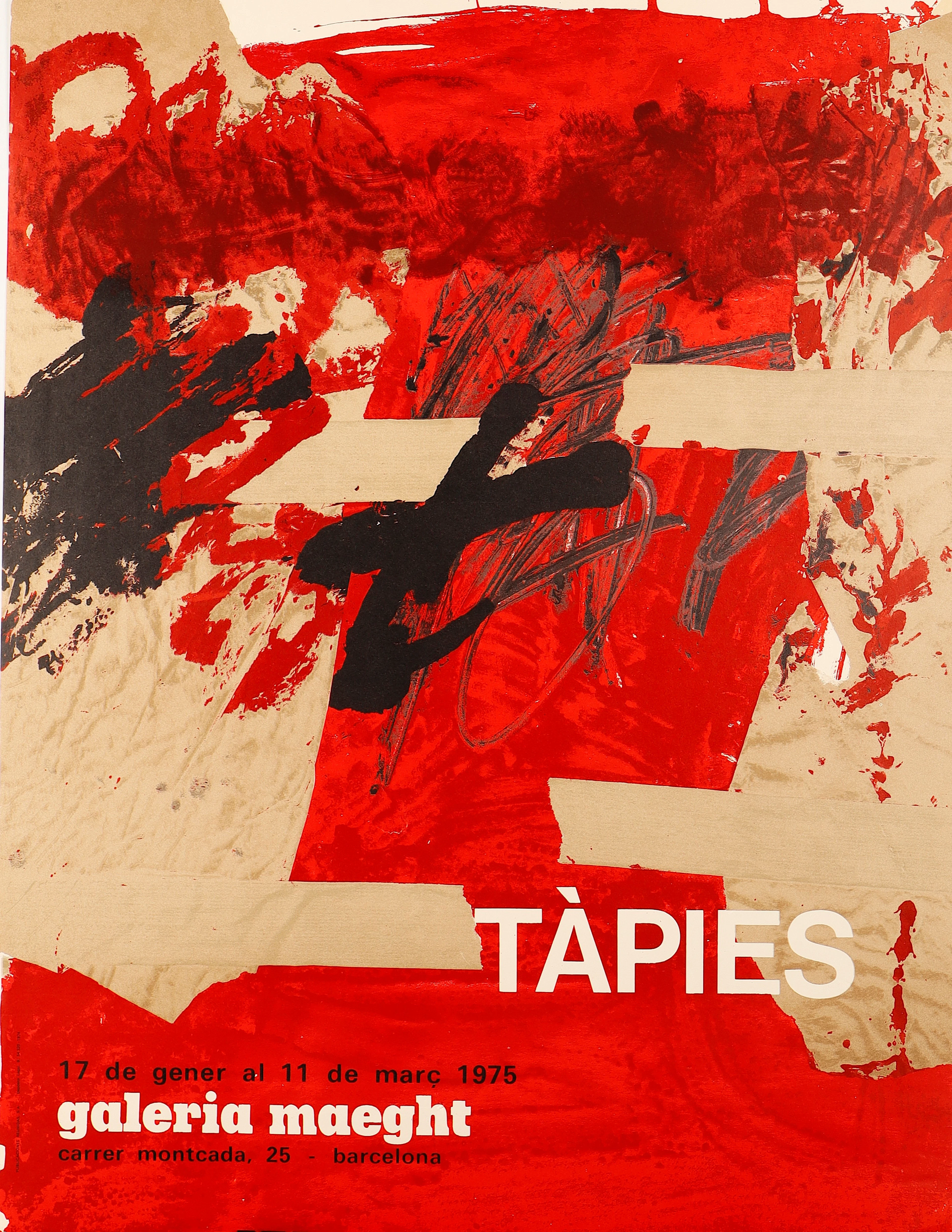 ANTONI TÀPIES. "Galeria Maeght", 1975.