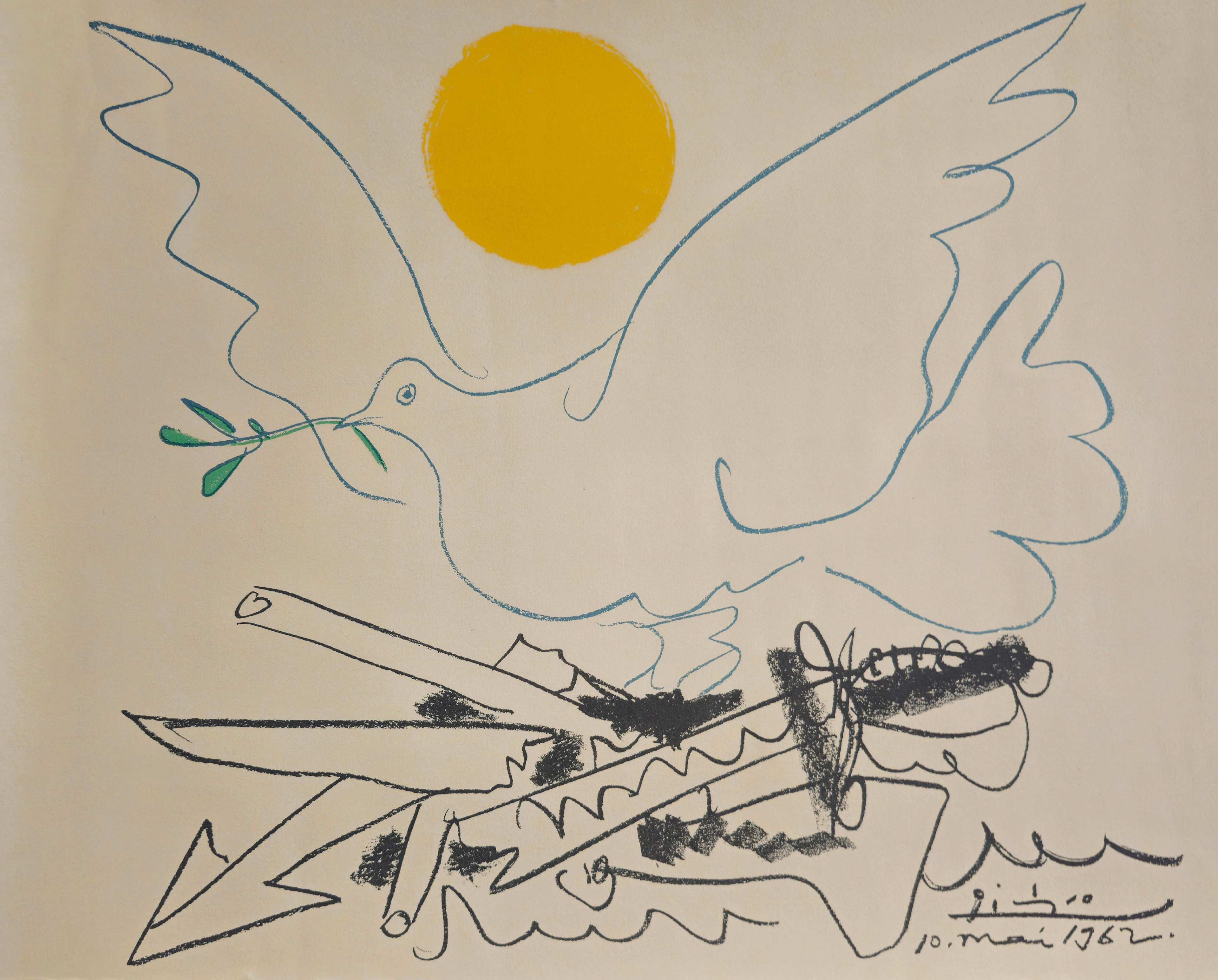 PABLO PICASSO. PALOMA DE LA PAZ, CON SELLO, EDICION.
