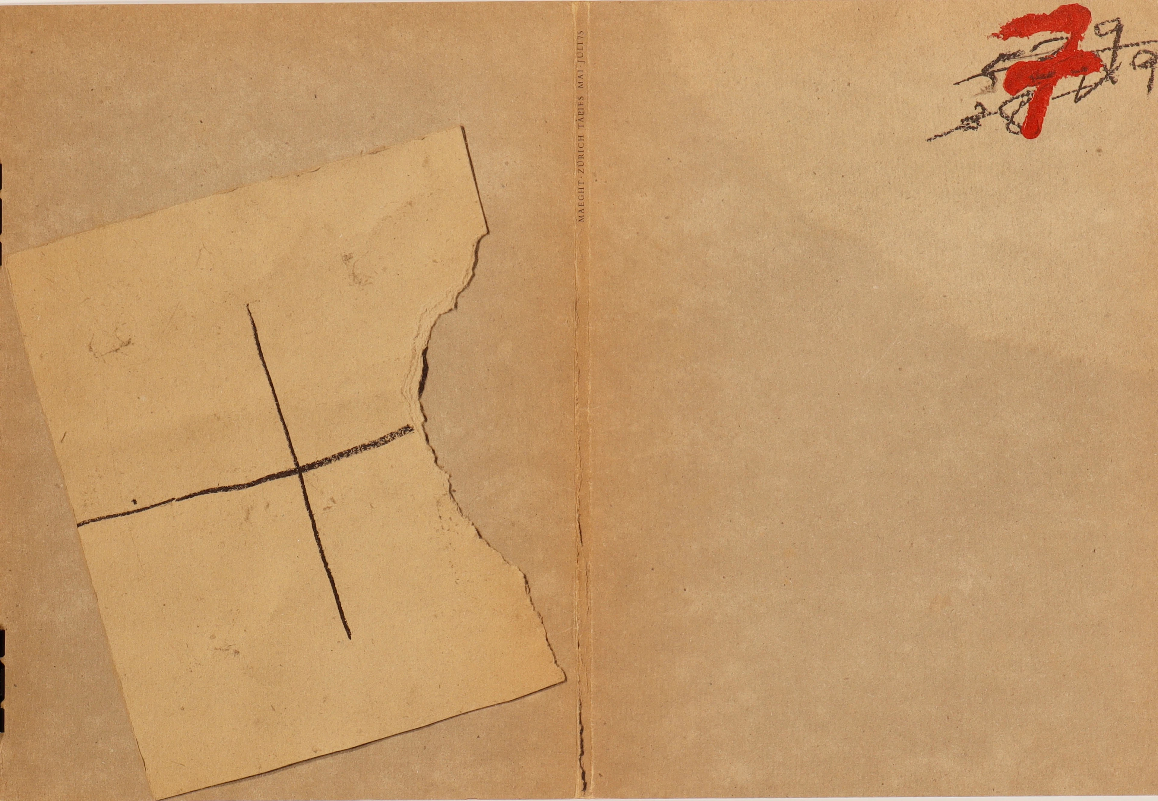 ANTONI TÀPIES. Sin título.